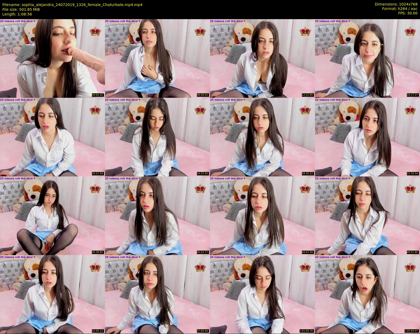 sophia_alejandra — 69 minute Chaturbate female cam show recording, 720p, Jul 24, 2019