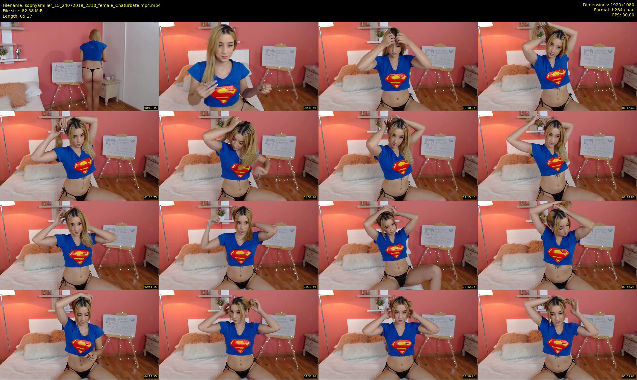 sophyamiller_15 — 6 minute Chaturbate female cam show recording, 1080p, Jul 24, 2019