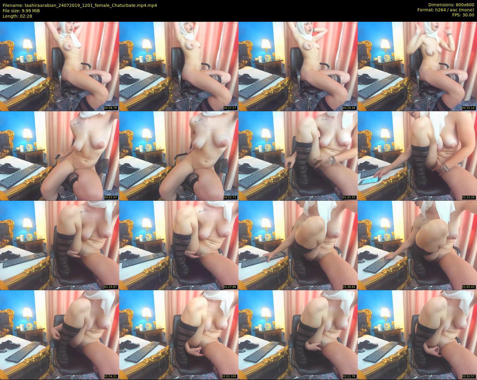 taahiraarabian — 3 minute Chaturbate female cam show recording, 480p, Jul 24, 2019