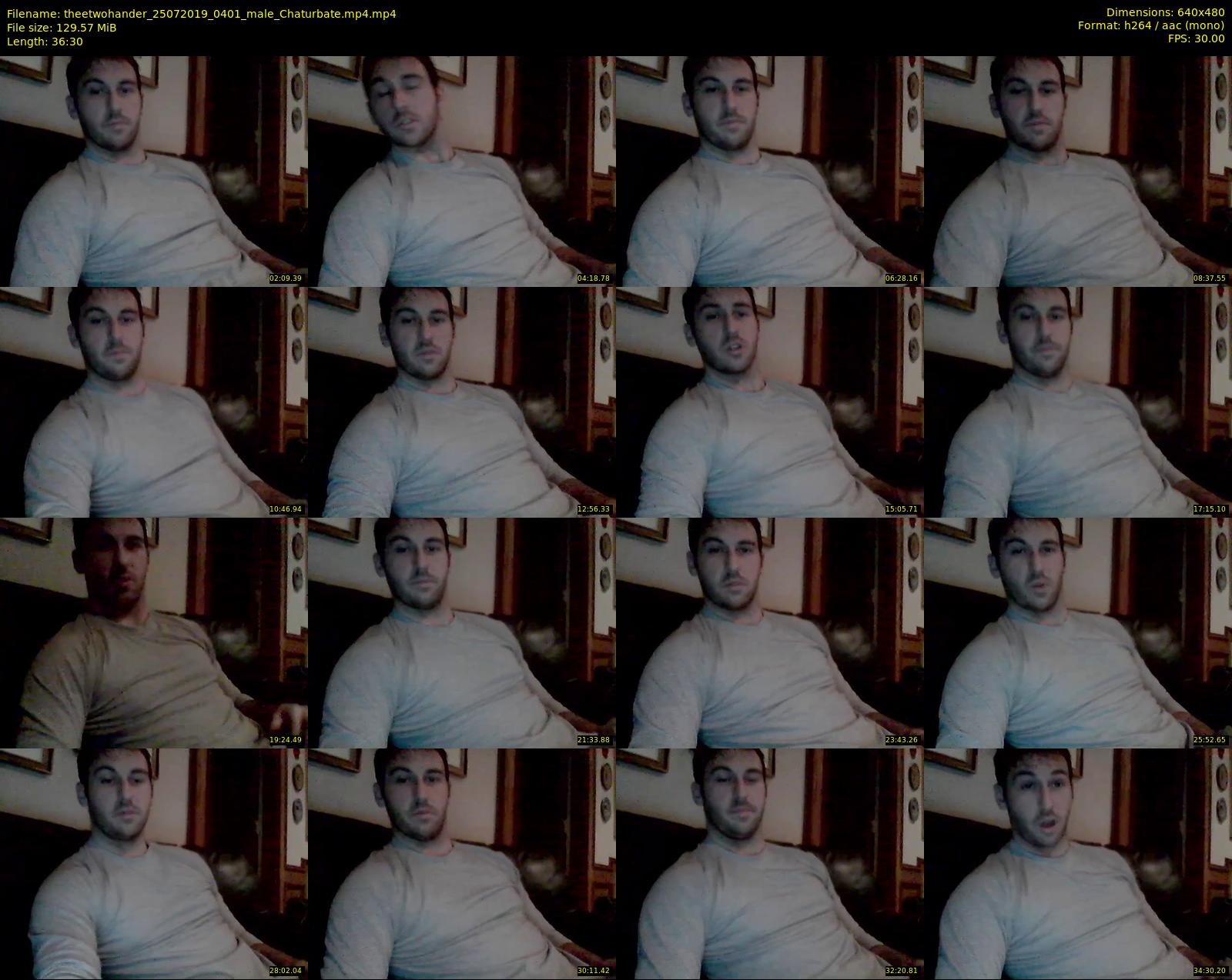 theetwohander — 37 minute Chaturbate male cam show recording, 480p, Jul 25, 2019