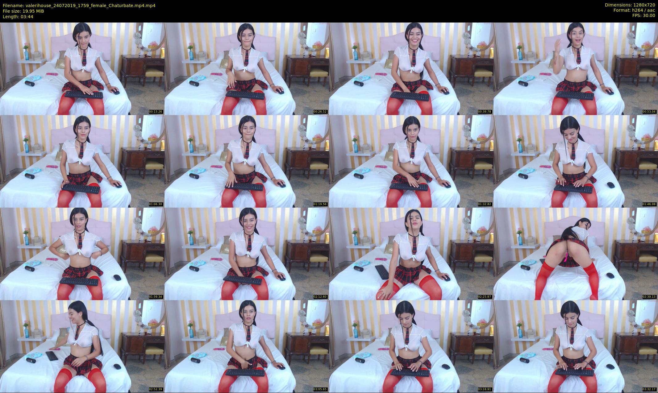 valerihouse — 4 minute Chaturbate female cam show recording, 720p, Jul 24, 2019