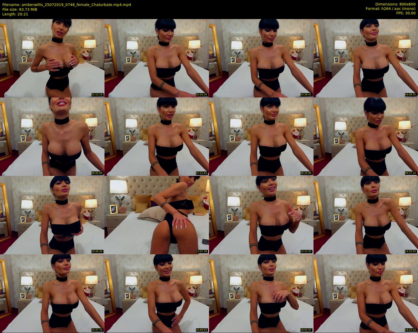 amberwillis — 21 minute Chaturbate female cam show recording, 480p, Jul 25, 2019
