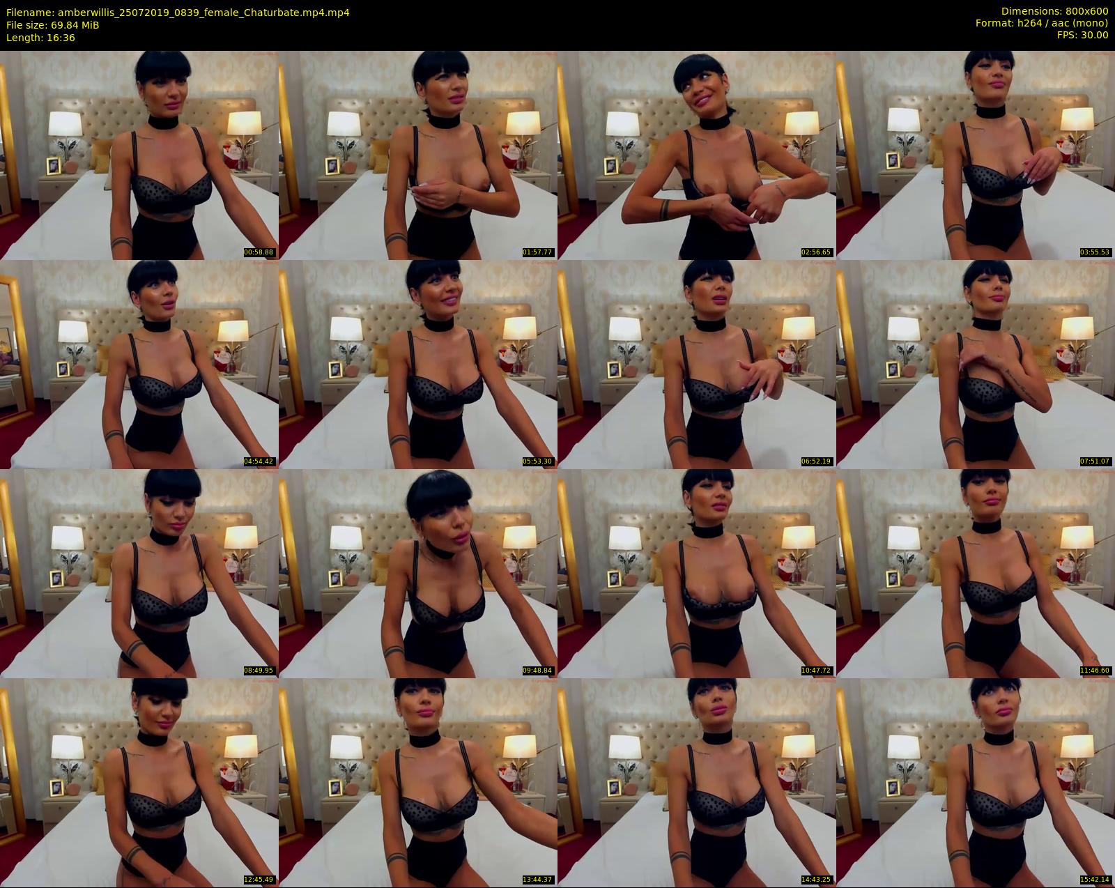 amberwillis — 17 minute Chaturbate female cam show recording, 480p, Jul 25, 2019