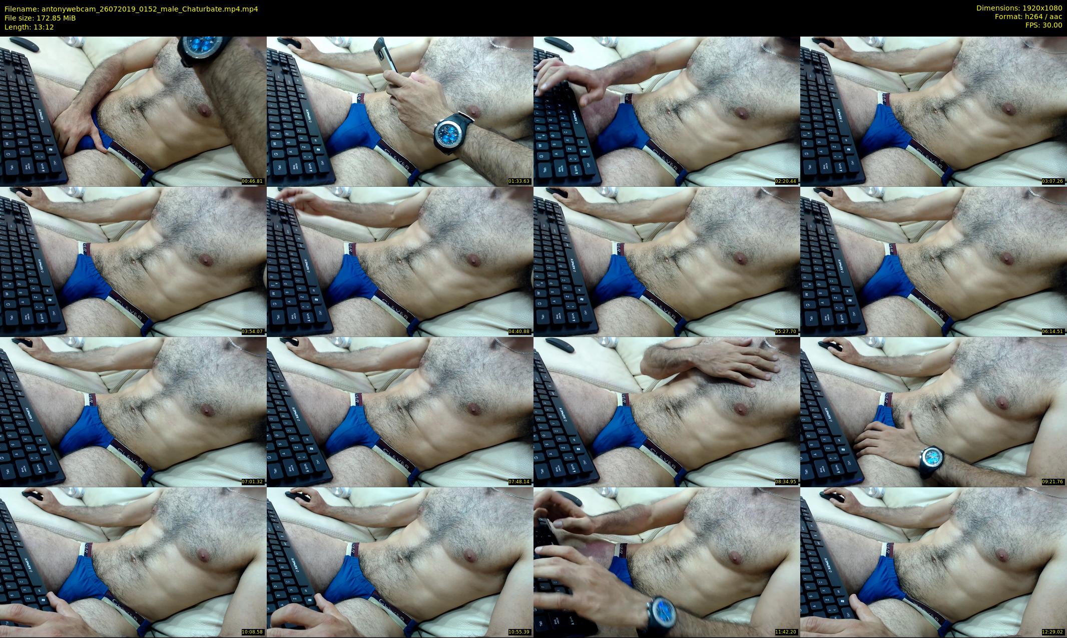 antonywebcam — 14 minute Chaturbate male cam show recording, 1080p, Jul 26, 2019