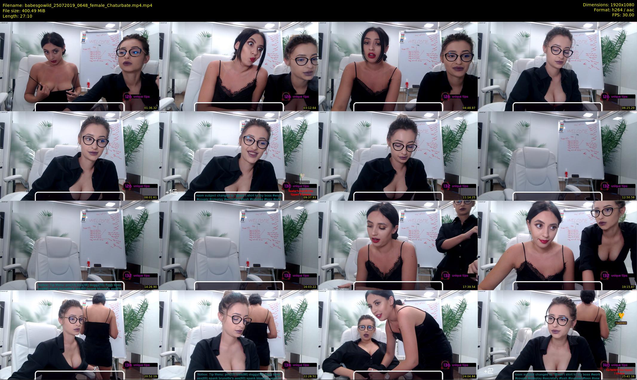 babesgowild — 28 minute Chaturbate couple cam show recording, 1080p, Jul 25, 2019