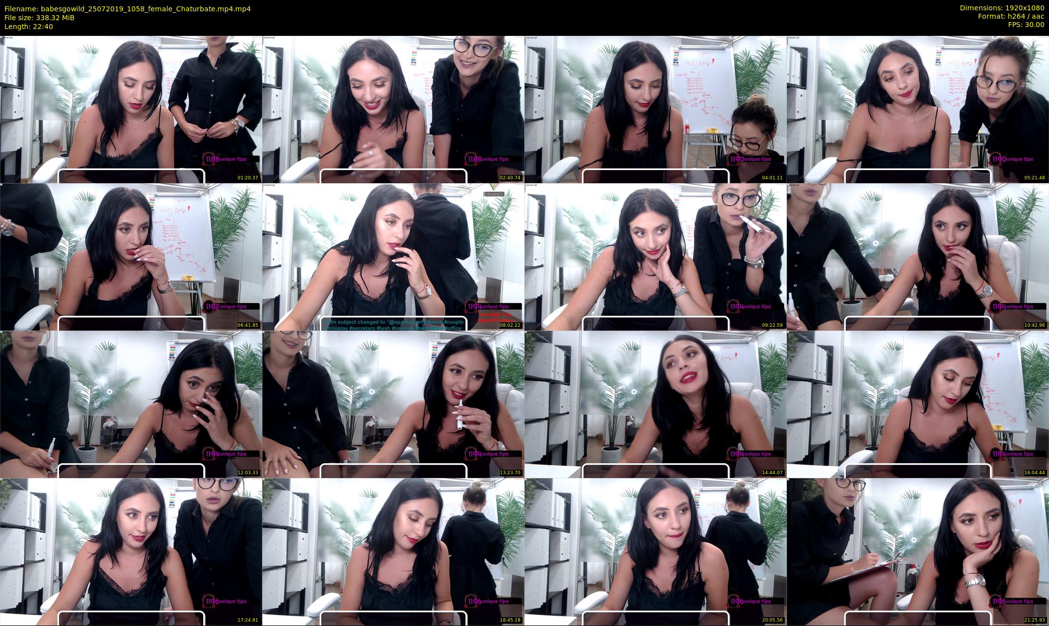 babesgowild — 23 minute Chaturbate couple cam show recording, 1080p, Jul 25, 2019