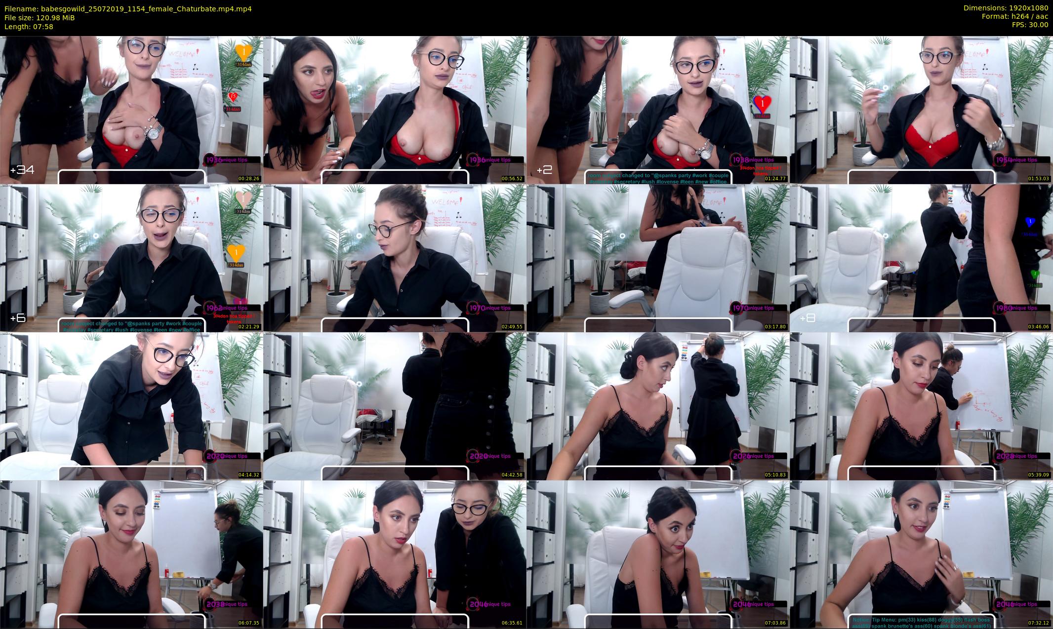 babesgowild — 8 minute Chaturbate couple cam show recording, 1080p, Jul 25, 2019