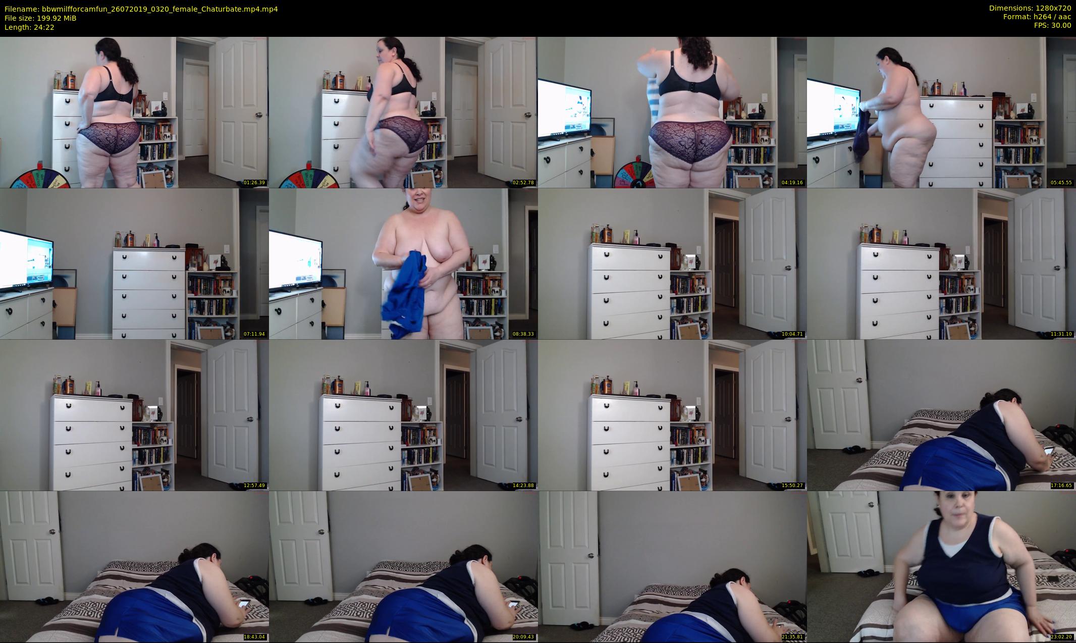 bbwmilfforcamfun — 25 minute Chaturbate female cam show recording, 720p, Jul 26, 2019