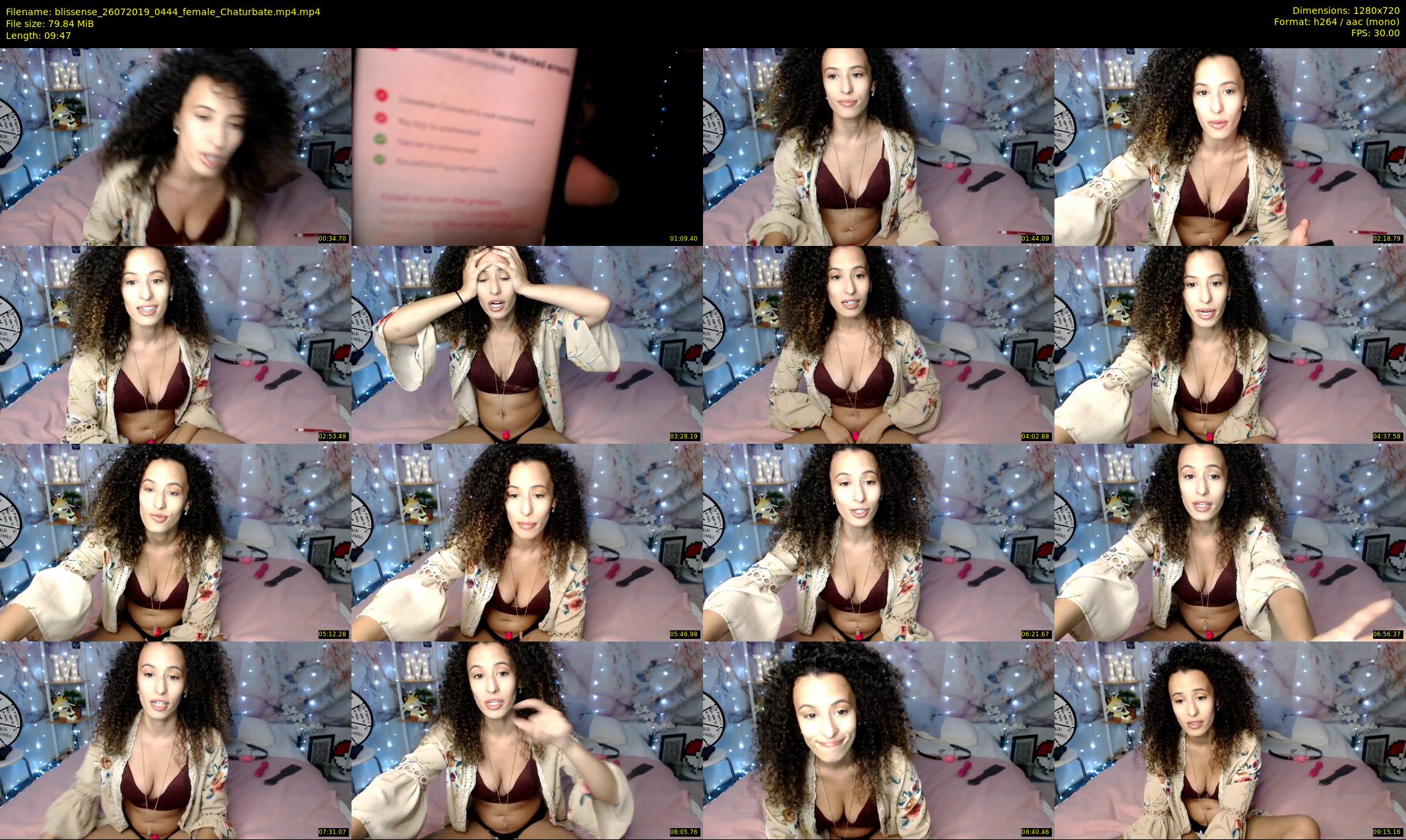 blissense — 10 minute Chaturbate female cam show recording, 720p, Jul 26, 2019