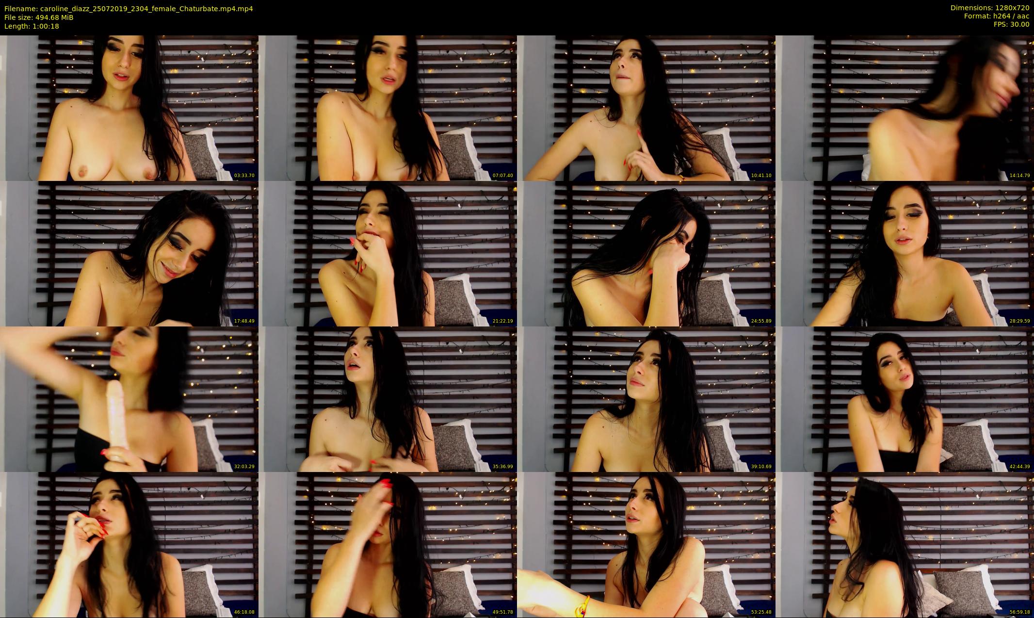 caroline_diazz — 61 minute Chaturbate female cam show recording, 720p, Jul 25, 2019