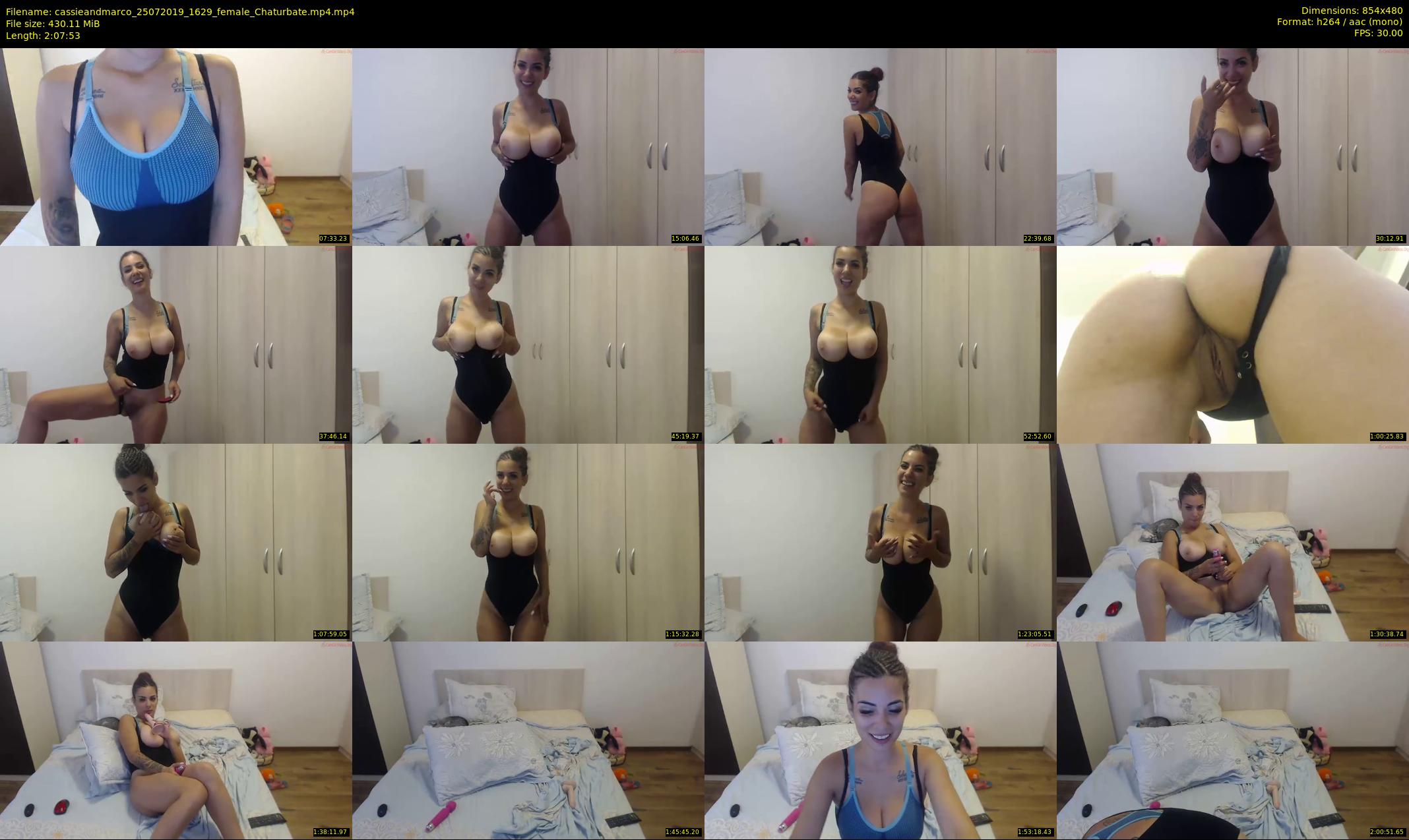 cassieandmarco — 128 minute Chaturbate female cam show recording, 480p, Jul 25, 2019