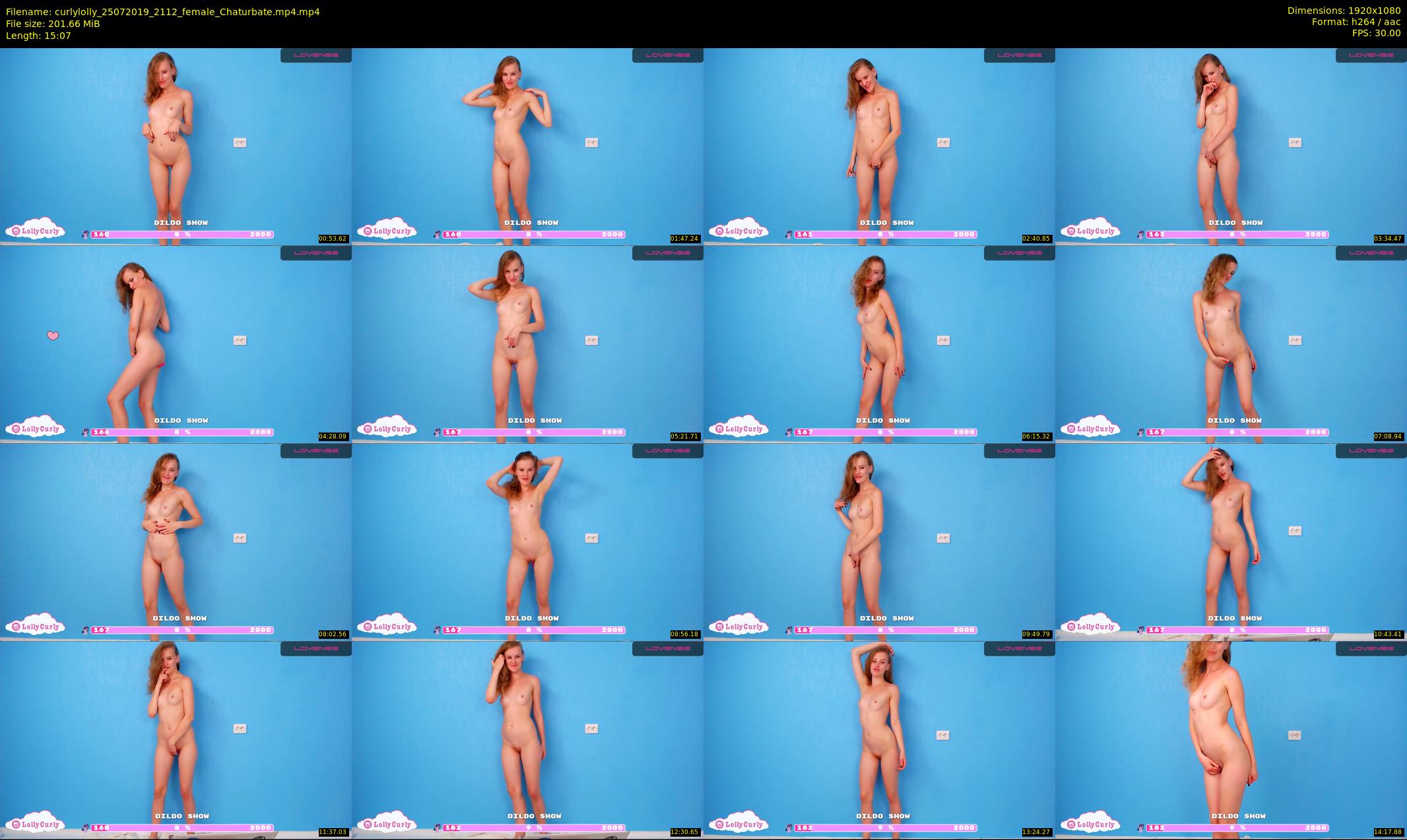 curlylolly — 16 minute Chaturbate female cam show recording, 1080p, Jul 25, 2019
