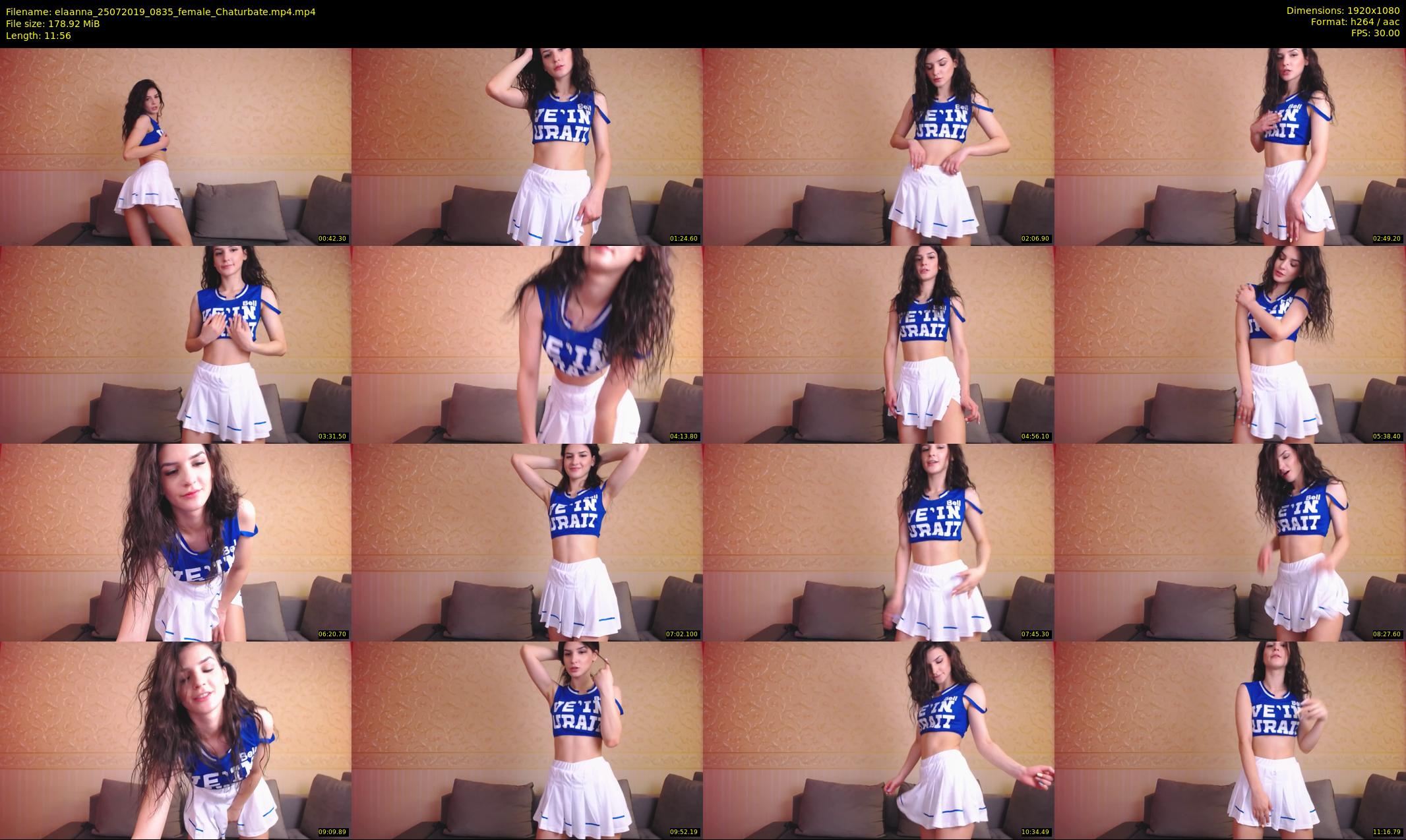 elaanna — 12 minute Chaturbate female cam show recording, 1080p, Jul 25, 2019