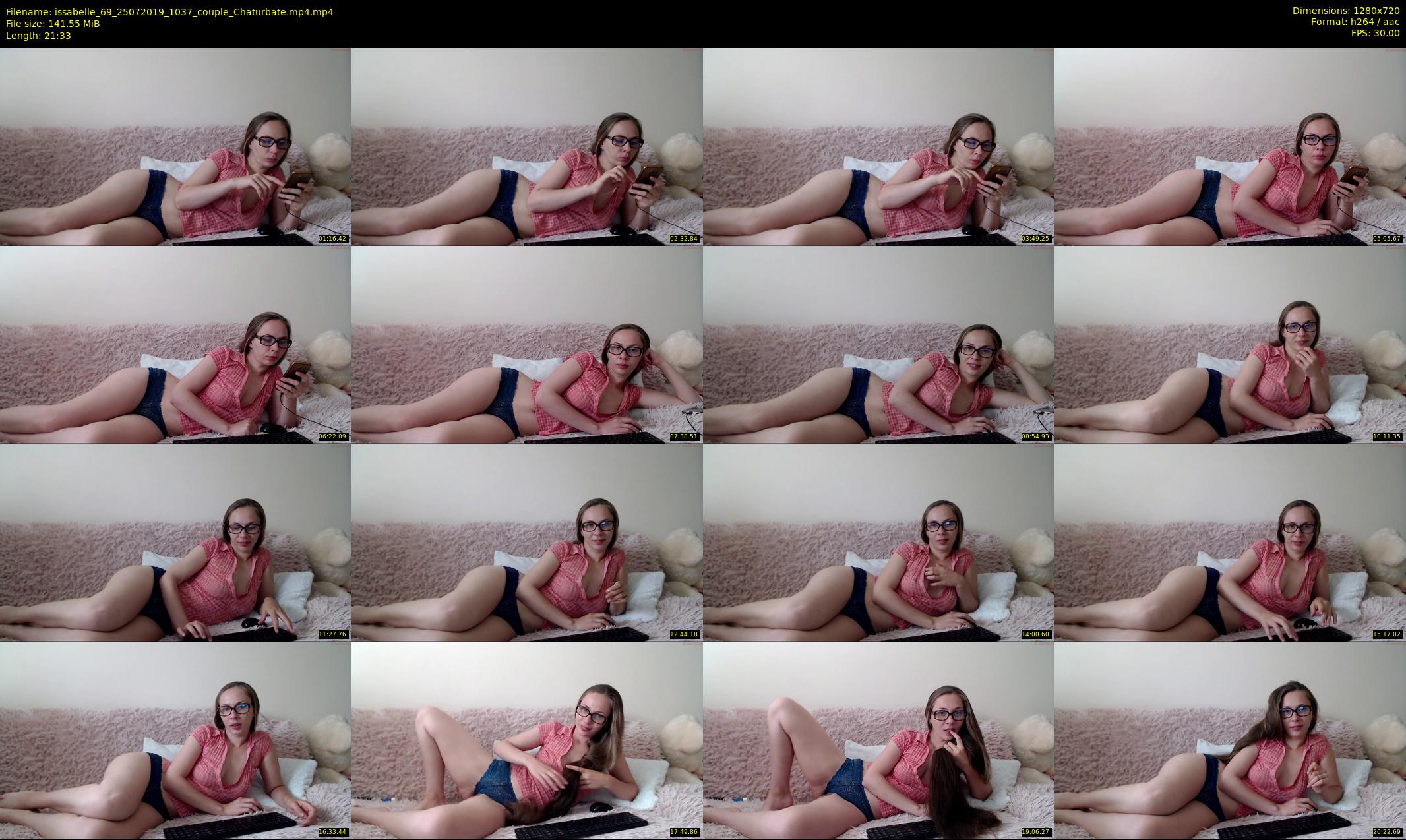 issabelle_69 — 22 minute Chaturbate couple cam show recording, 720p, Jul 25, 2019