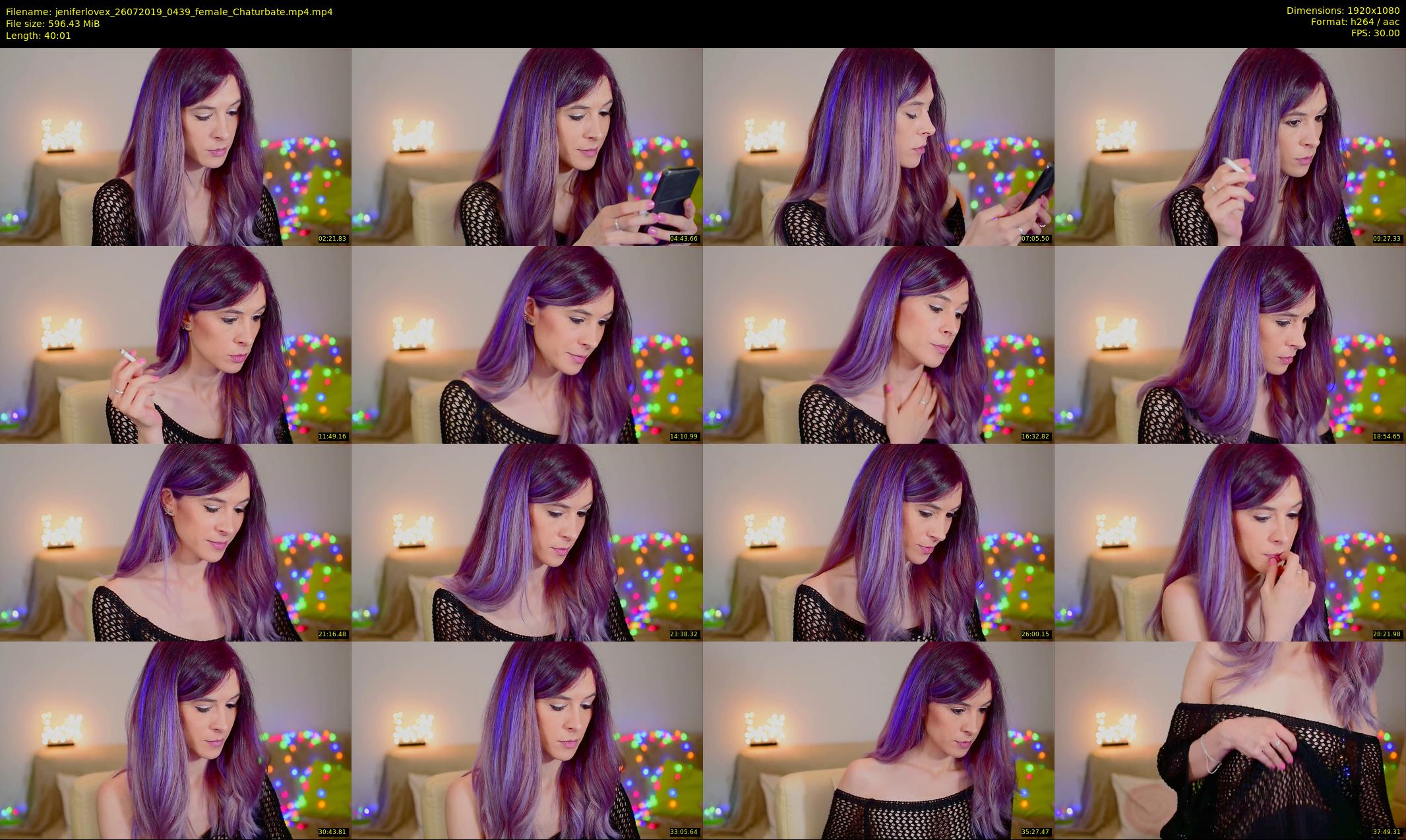 jeniferlovex — 41 minute Chaturbate female cam show recording, 1080p, Jul 26, 2019