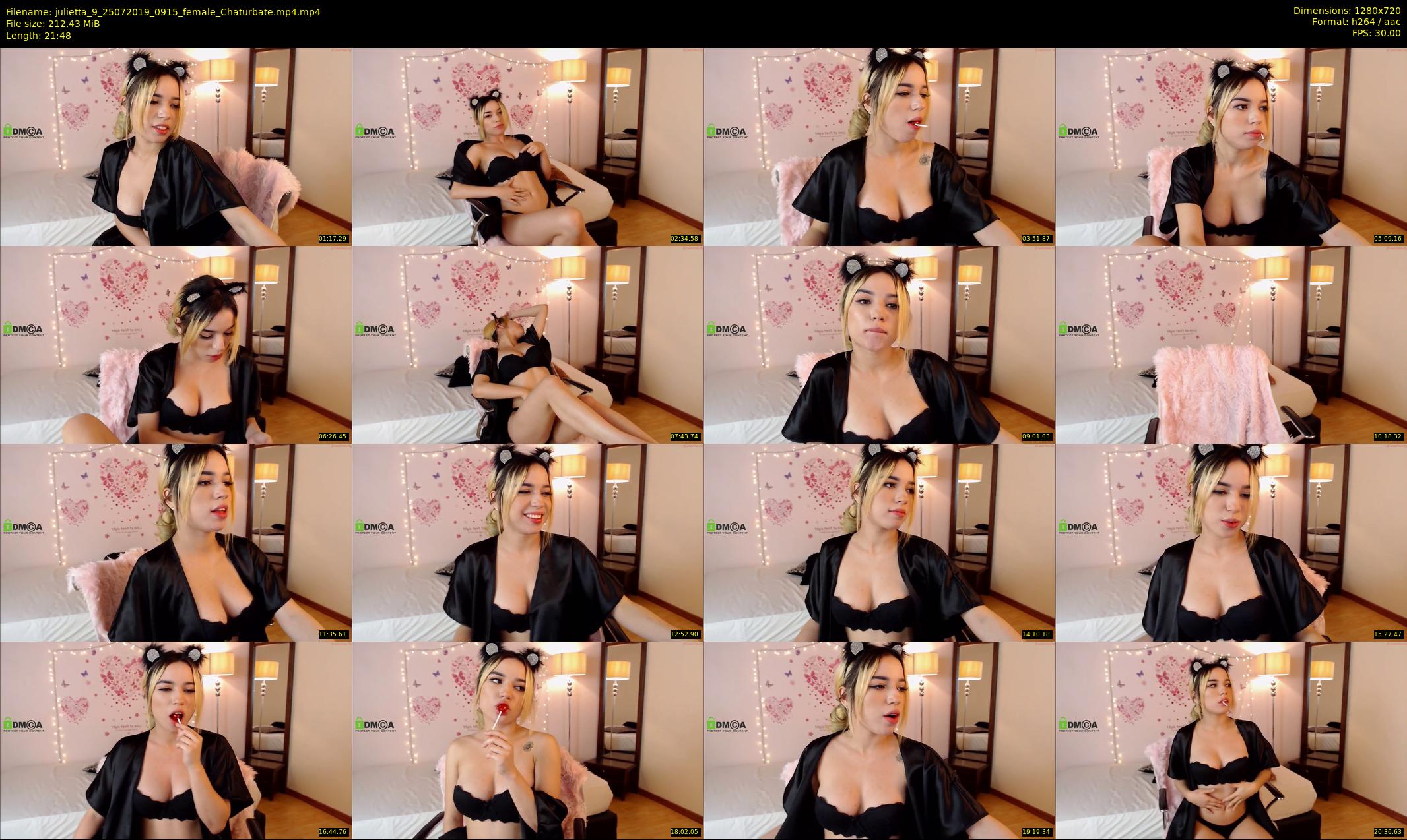 julietta_9 — 22 minute Chaturbate female cam show recording, 720p, Jul 25, 2019