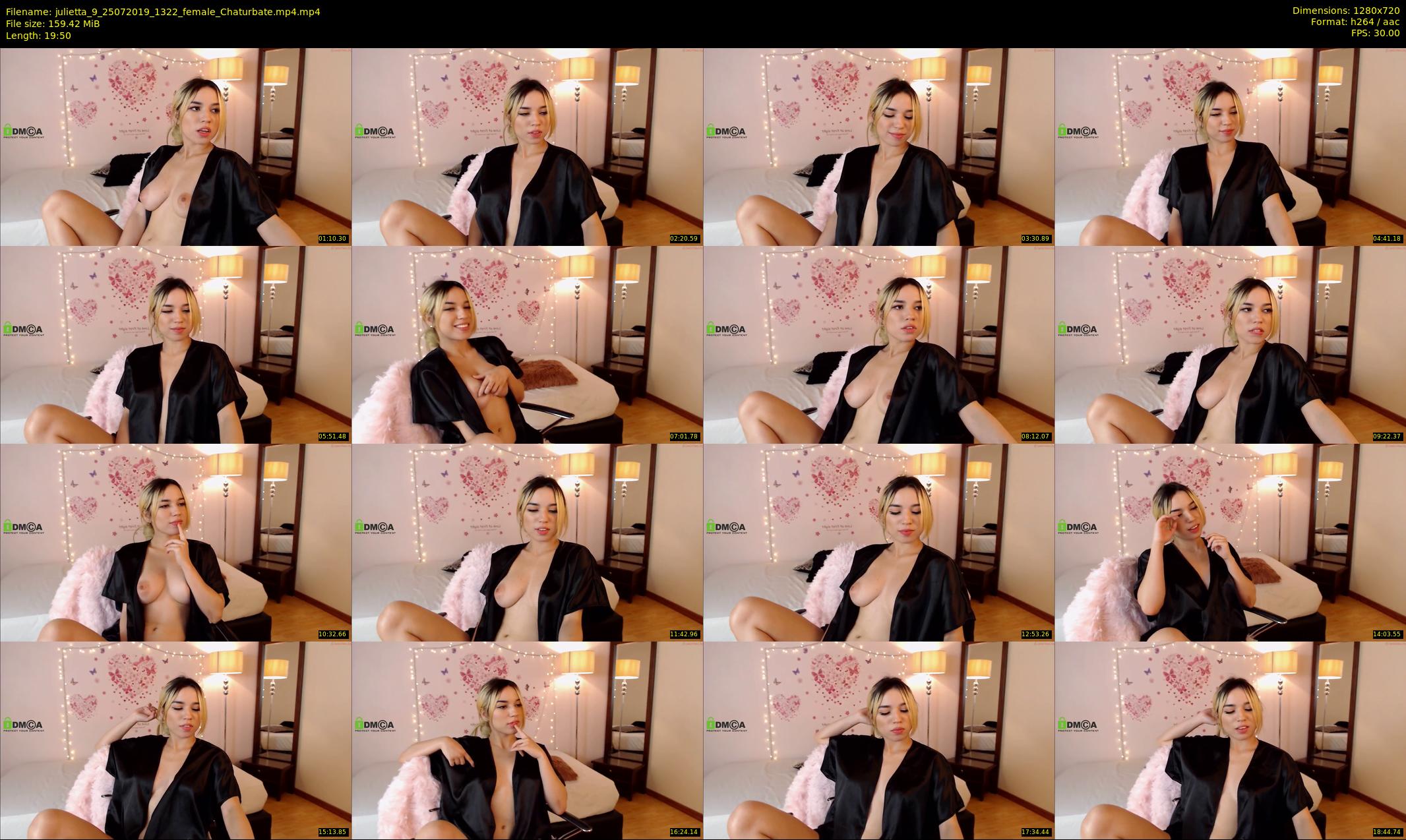 julietta_9 — 20 minute Chaturbate female cam show recording, 720p, Jul 25, 2019