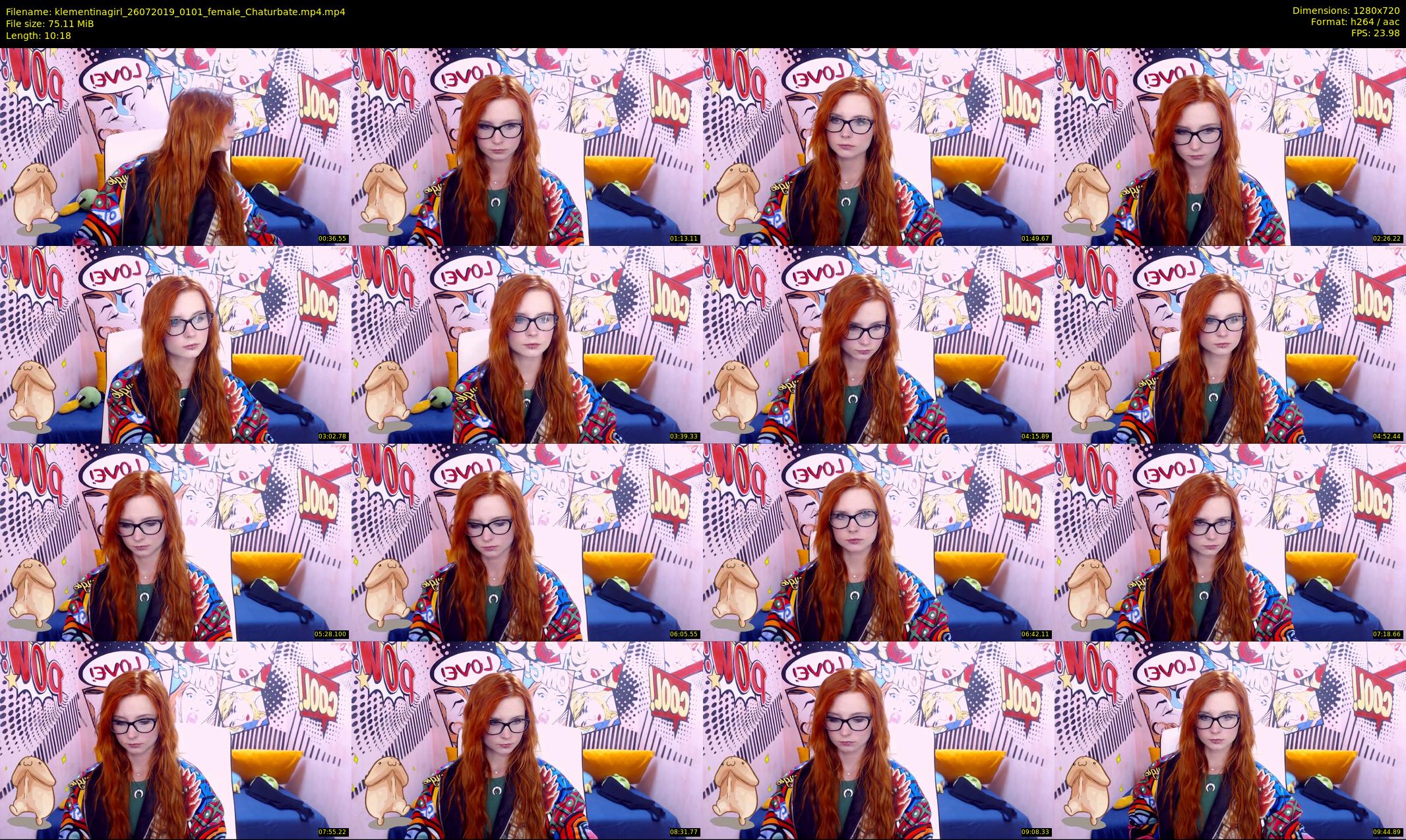 klementinagirl — 11 minute Chaturbate female cam show recording, 720p, Jul 26, 2019
