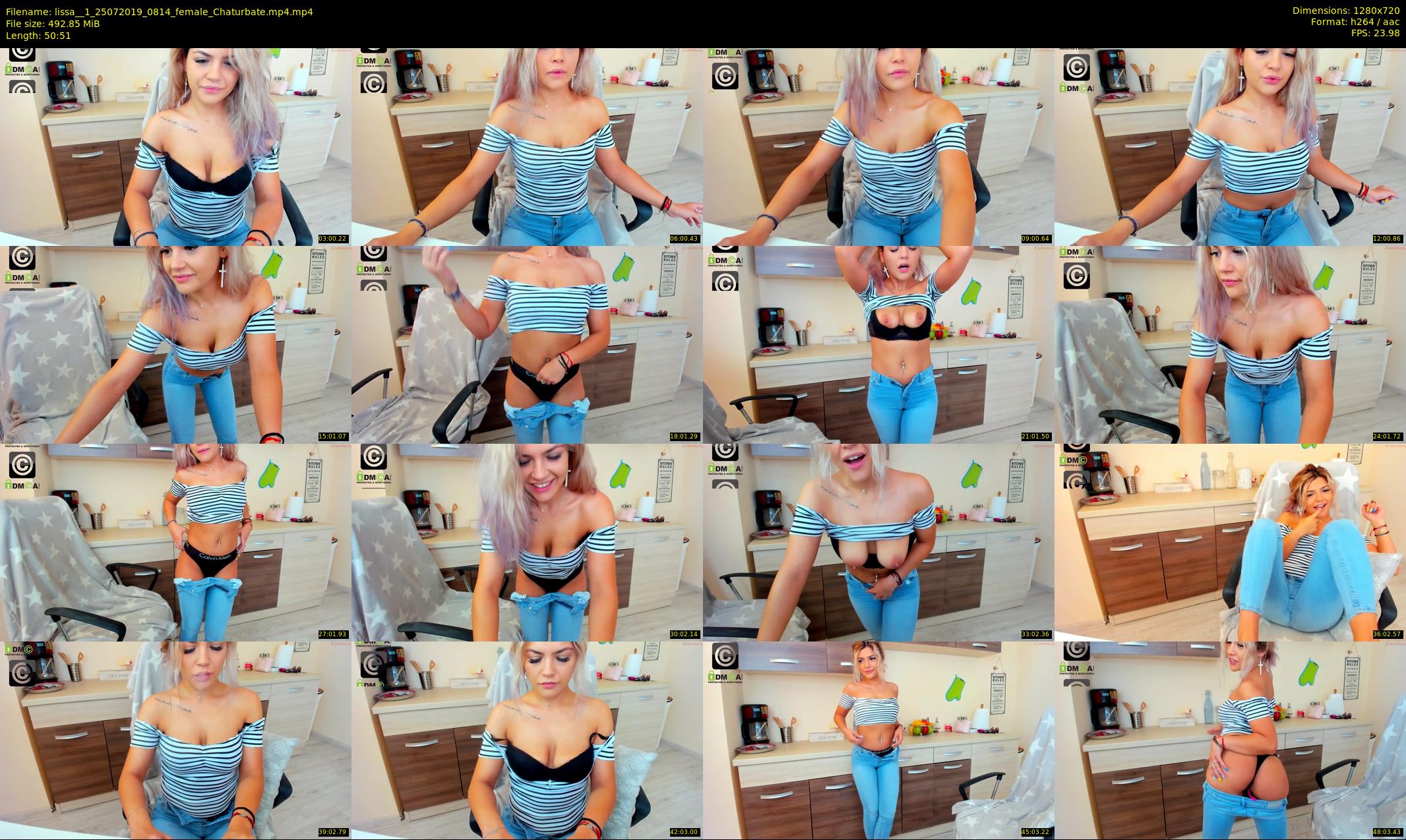lissa__1 — 51 minute Chaturbate female cam show recording, 720p, Jul 25, 2019