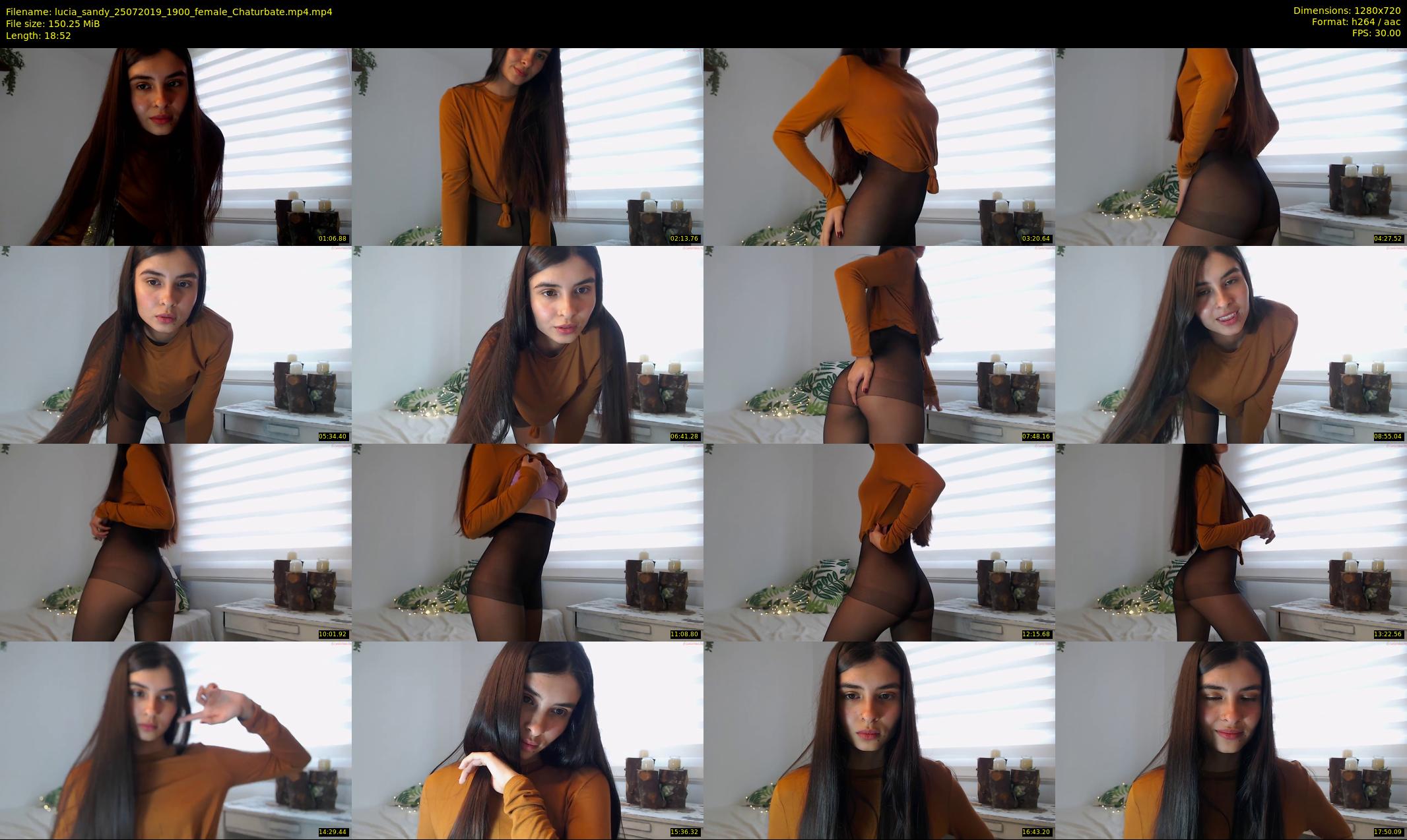 lucia_sandy — 19 minute Chaturbate female cam show recording, 720p, Jul 25, 2019