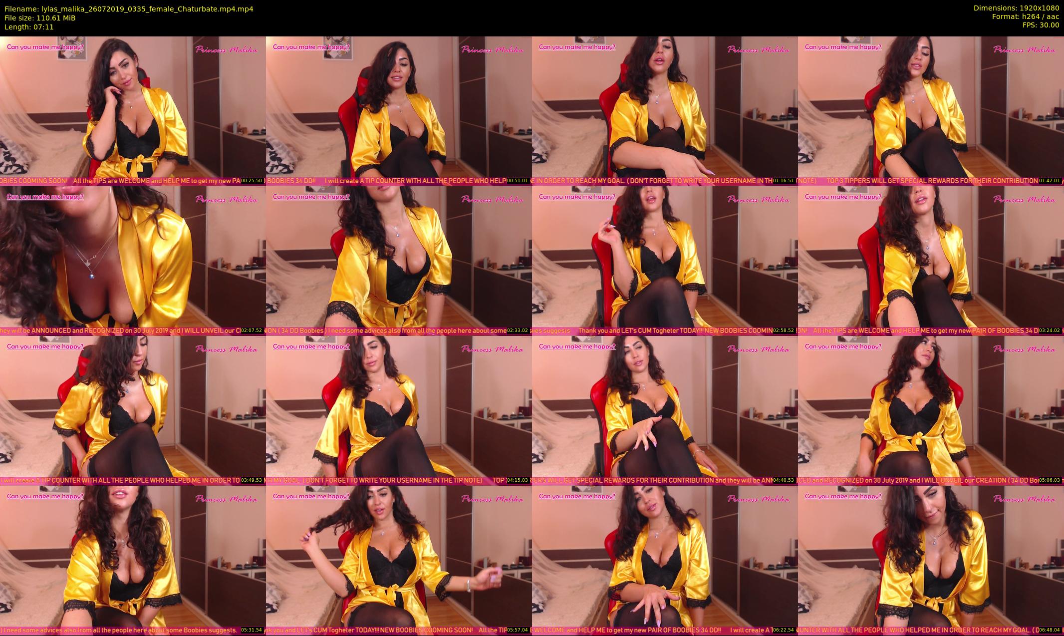 lylas_malika — 8 minute Chaturbate female cam show recording, 1080p, Jul 26, 2019