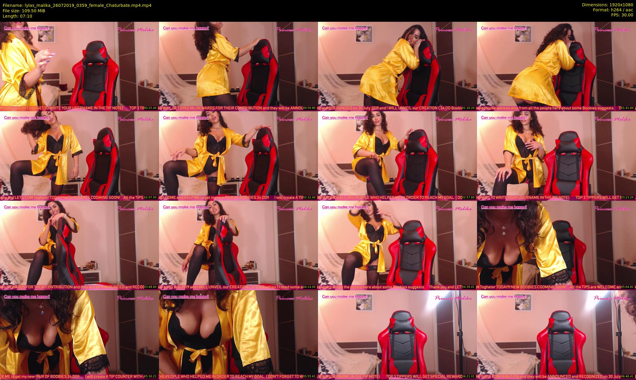 lylas_malika — 8 minute Chaturbate female cam show recording, 1080p, Jul 26, 2019