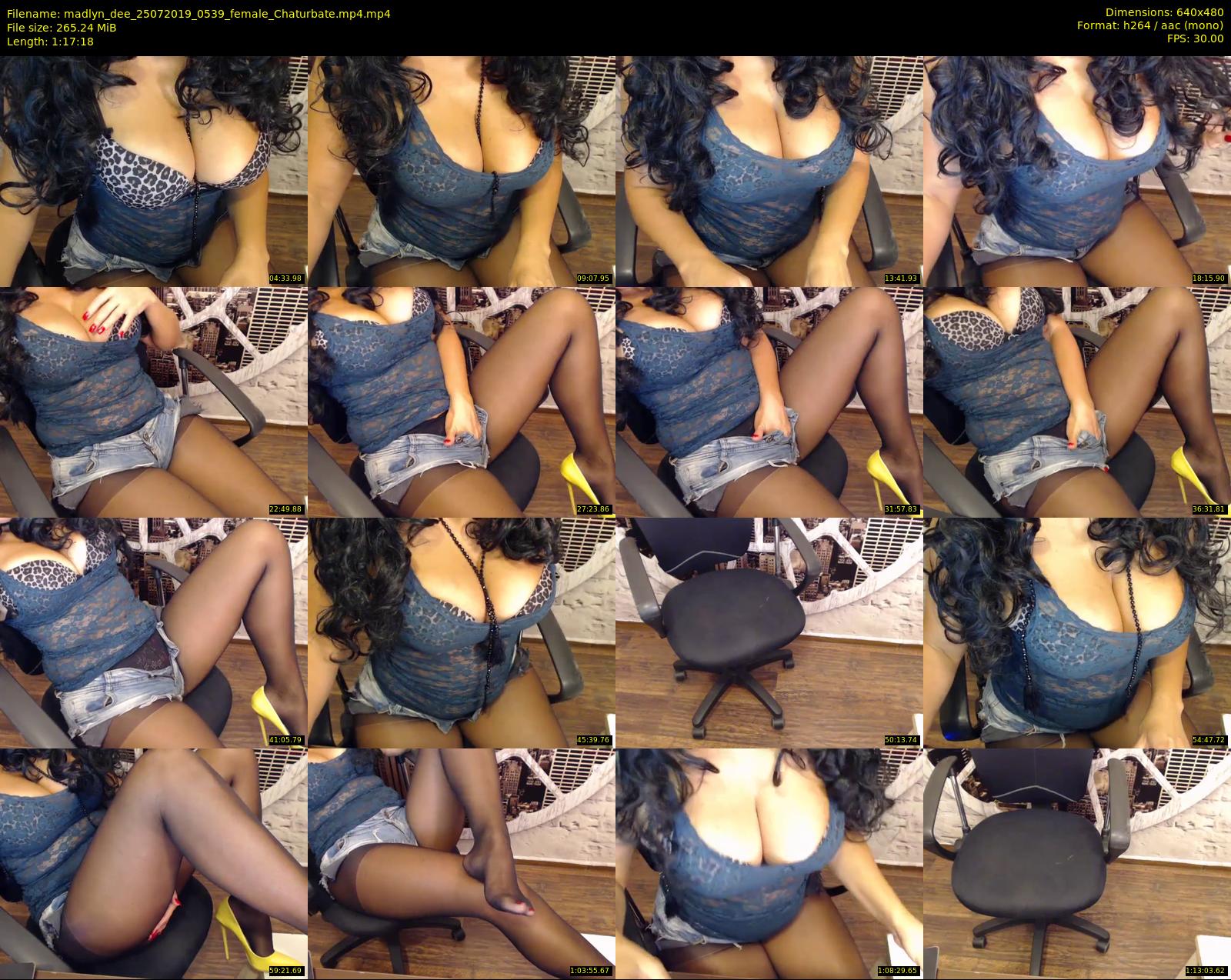 madlyn_dee — 78 minute Chaturbate female cam show recording, 480p, Jul 25, 2019