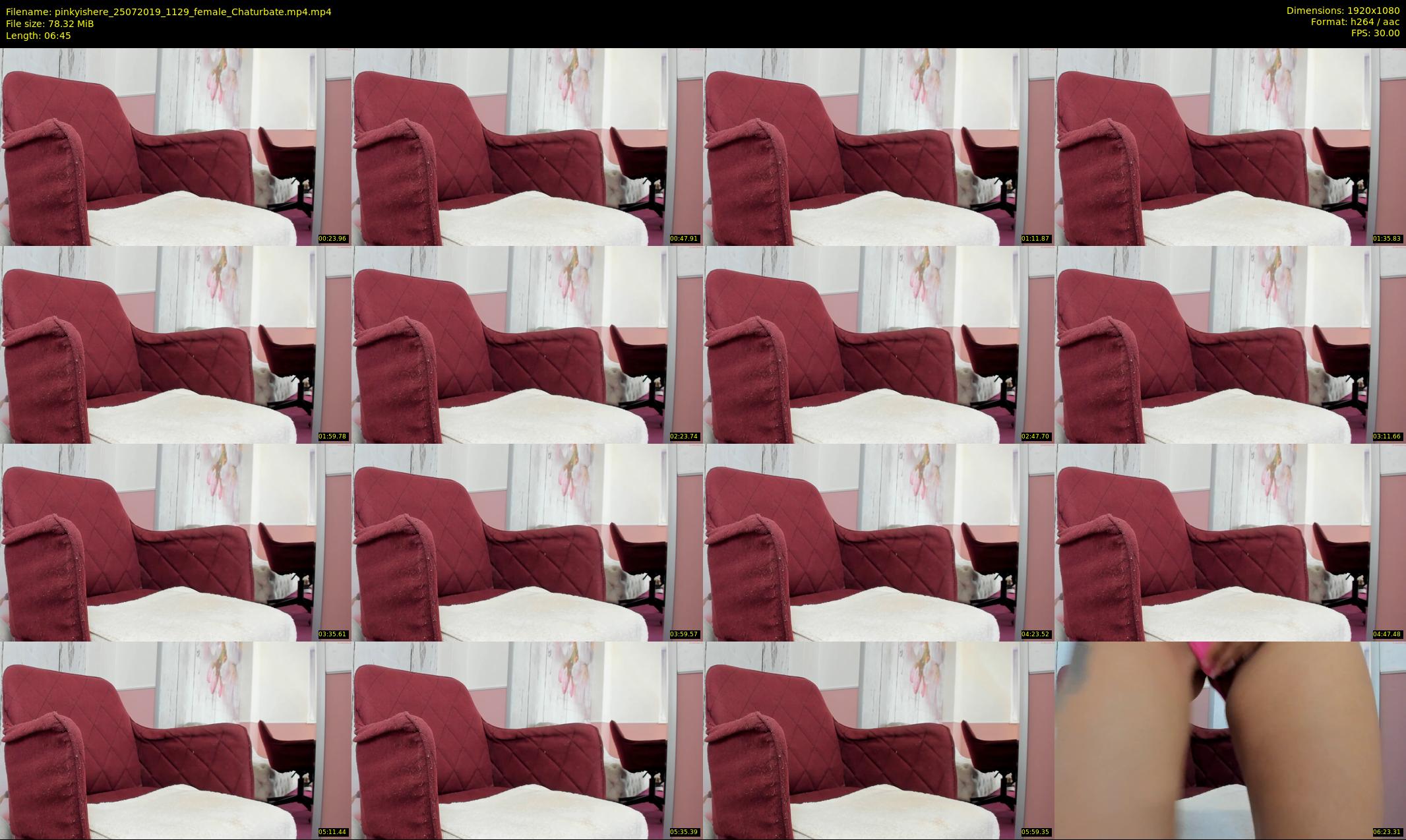 pinkyishere — 7 minute Chaturbate female cam show recording, 1080p, Jul 25, 2019
