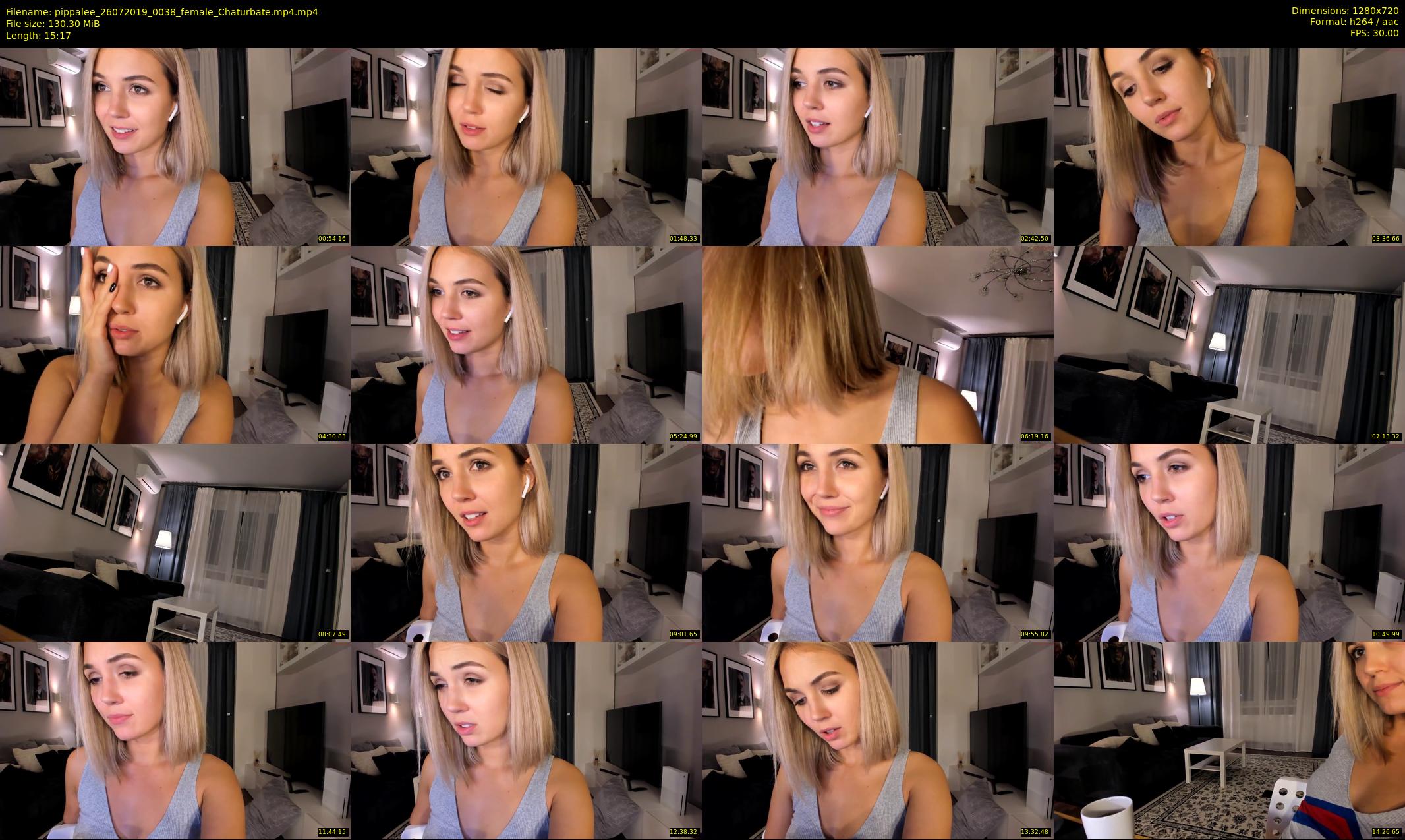 pippalee — 16 minute Chaturbate female cam show recording, 720p, Jul 26, 2019