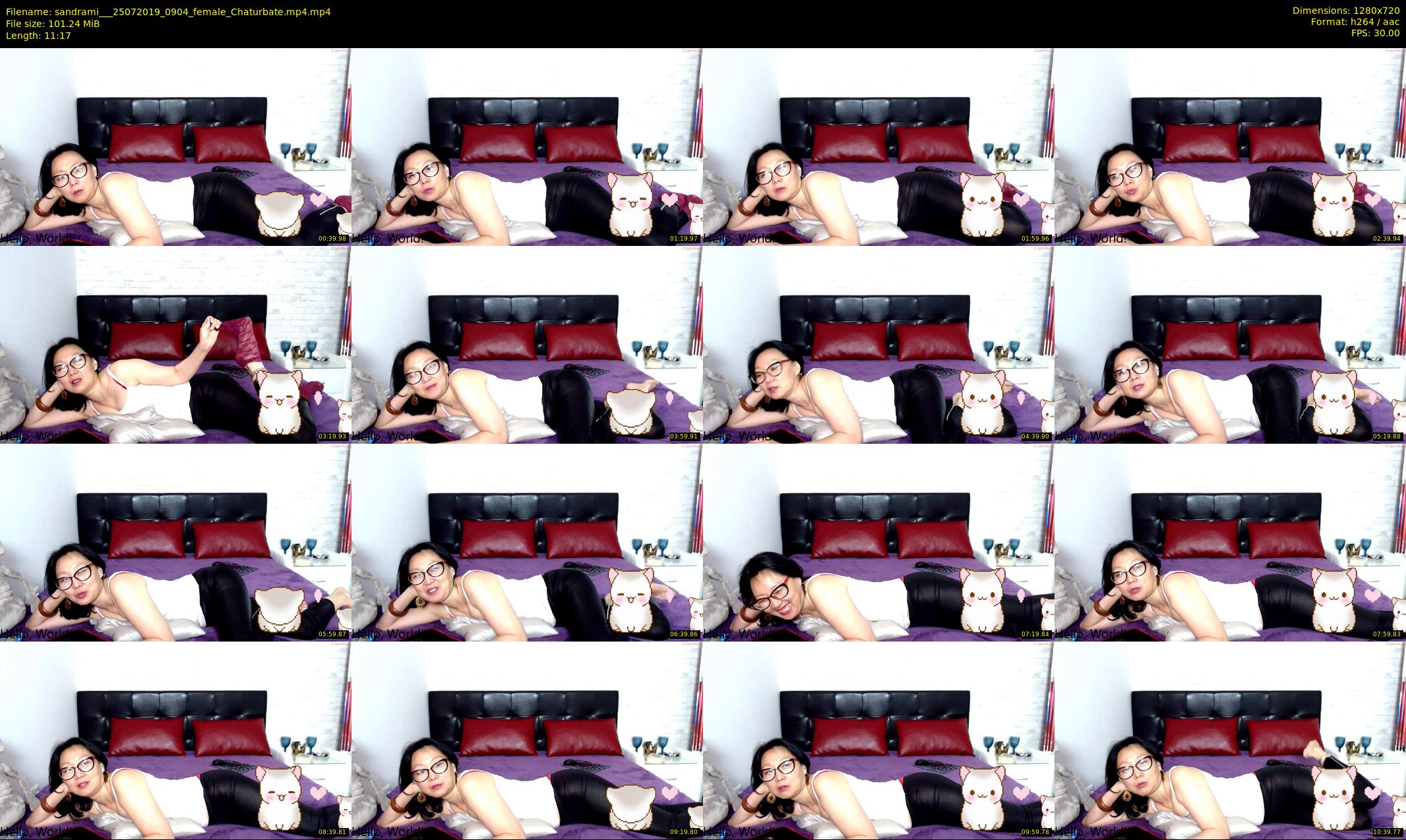 sandrami__ — 12 minute Chaturbate female cam show recording, 720p, Jul 25, 2019