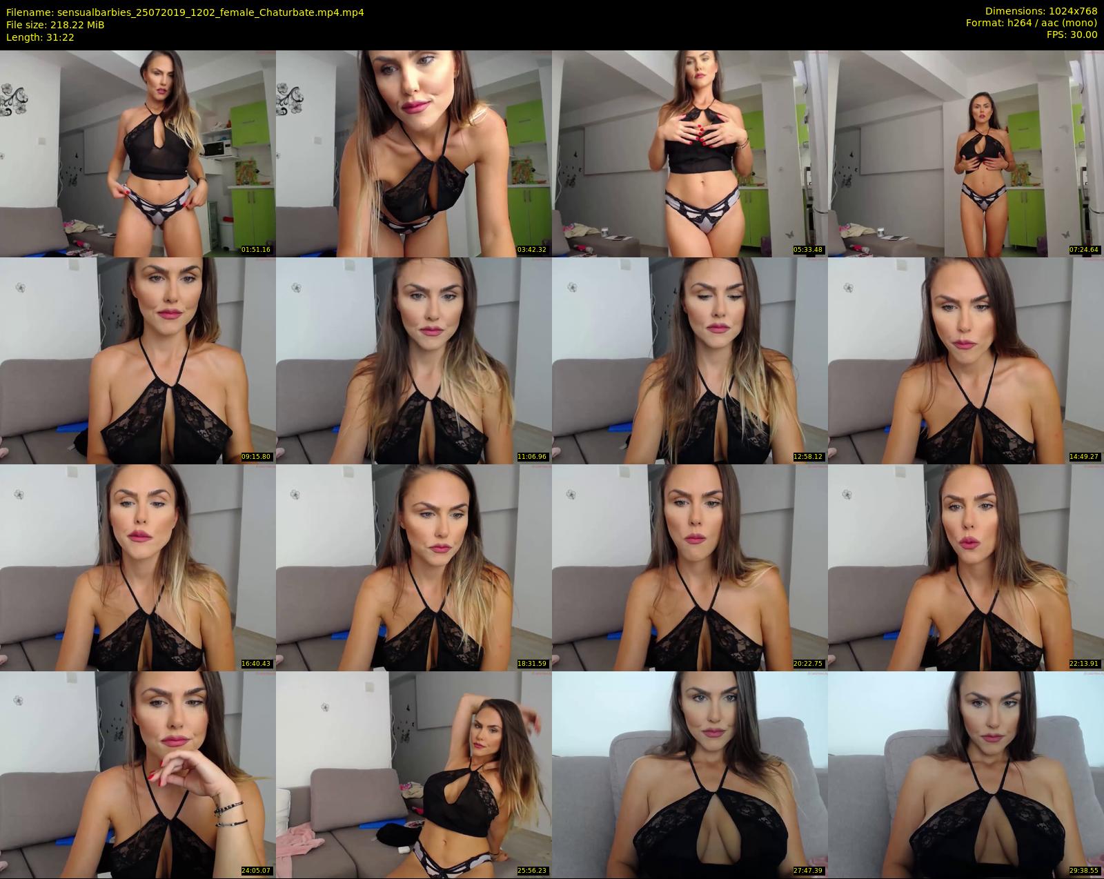 sensualbarbies — 32 minute Chaturbate female cam show recording, 720p, Jul 25, 2019