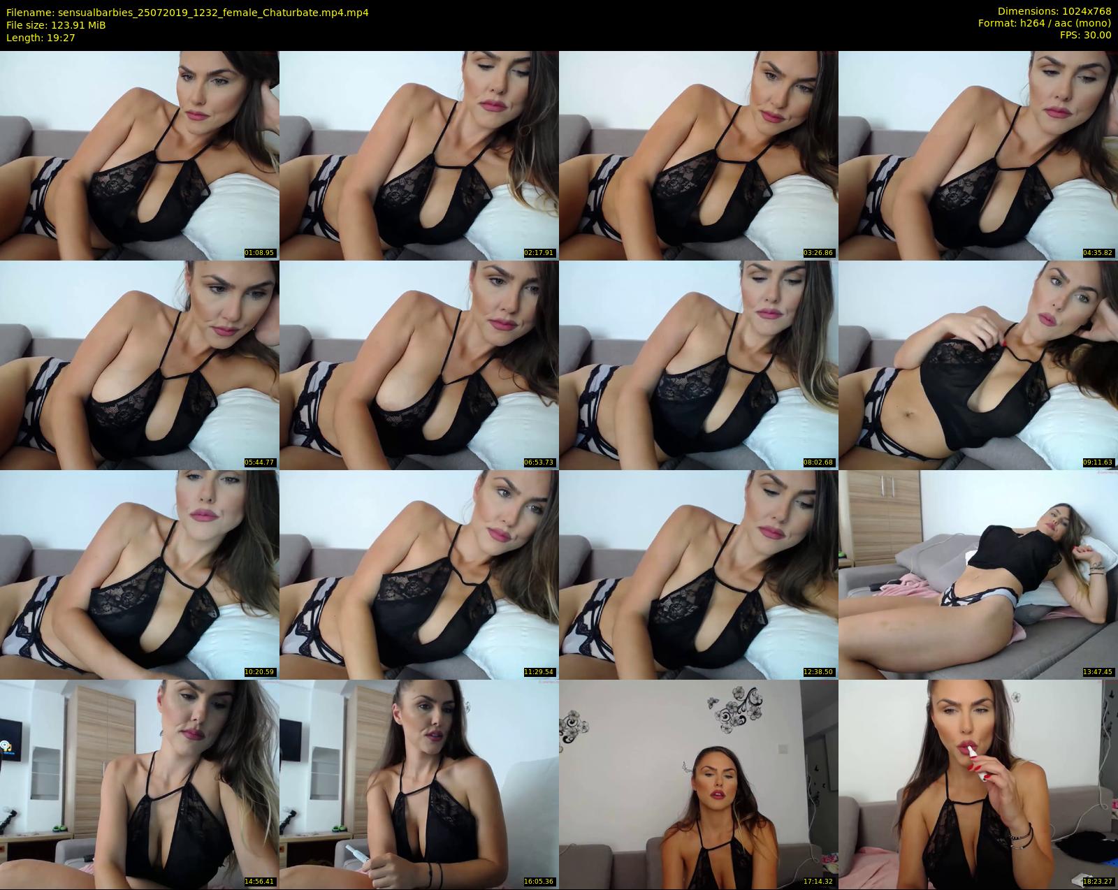 sensualbarbies — 20 minute Chaturbate female cam show recording, 720p, Jul 25, 2019