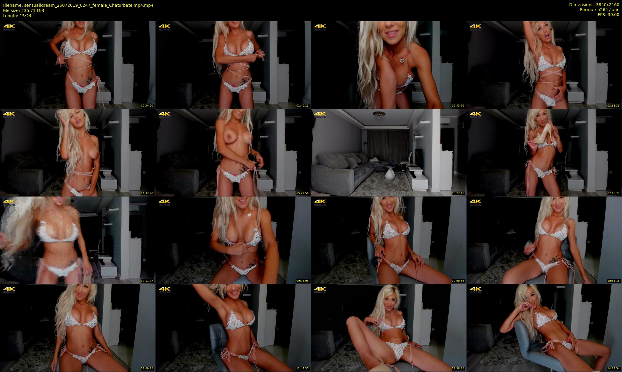 sensualldream — 16 minute Chaturbate female cam show recording, 4K, Jul 26, 2019