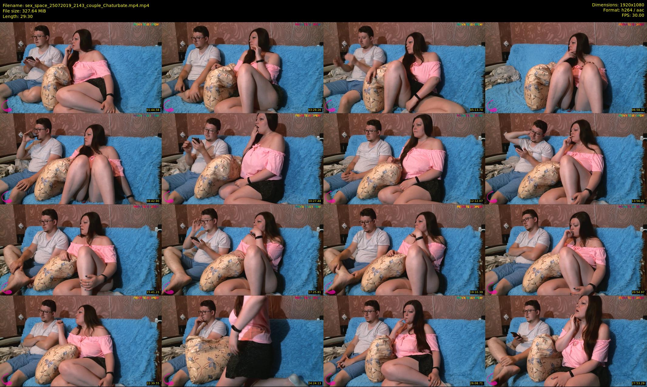 sex_space — 30 minute Chaturbate couple cam show recording, 1080p, Jul 25, 2019