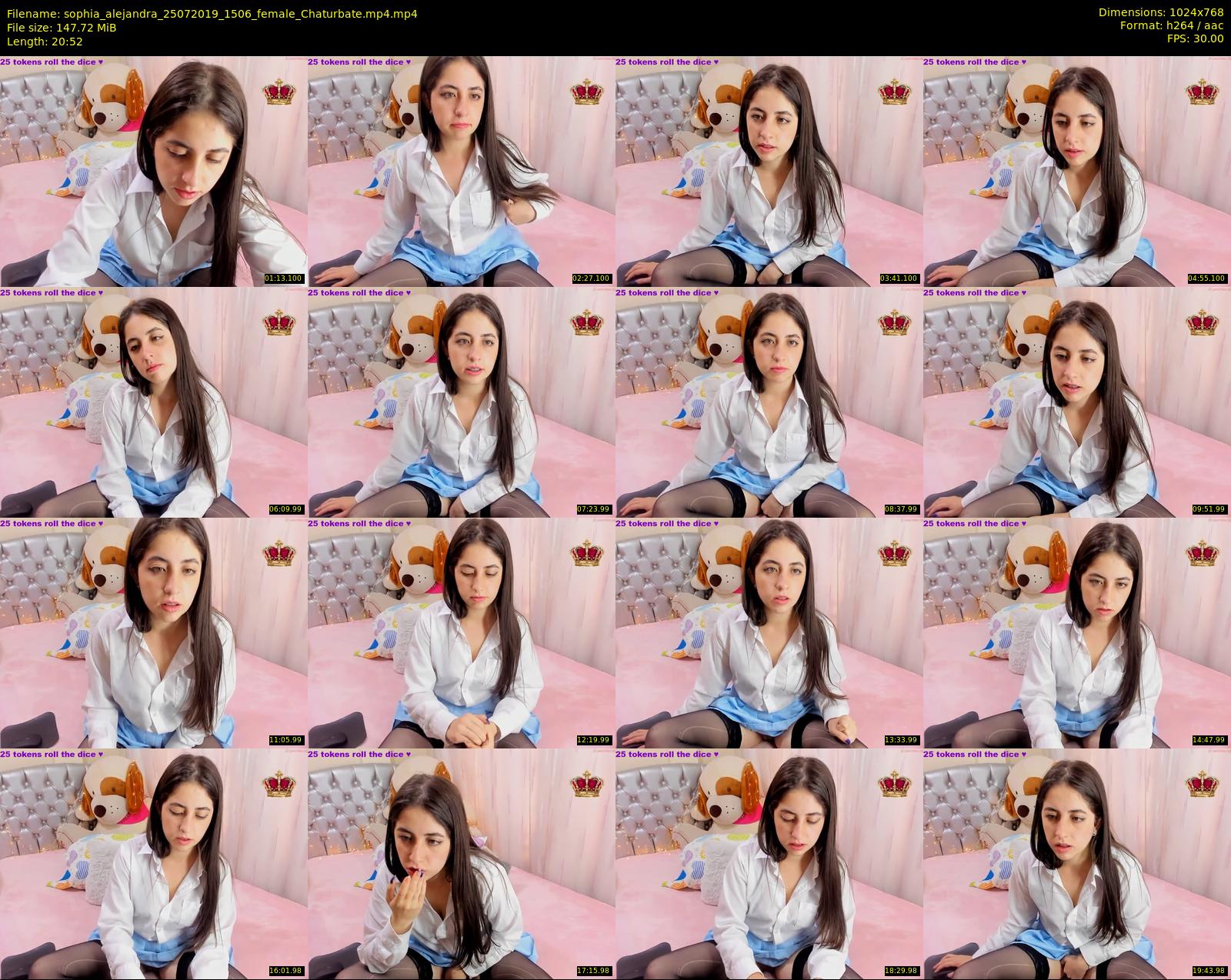sophia_alejandra — 21 minute Chaturbate female cam show recording, 720p, Jul 25, 2019