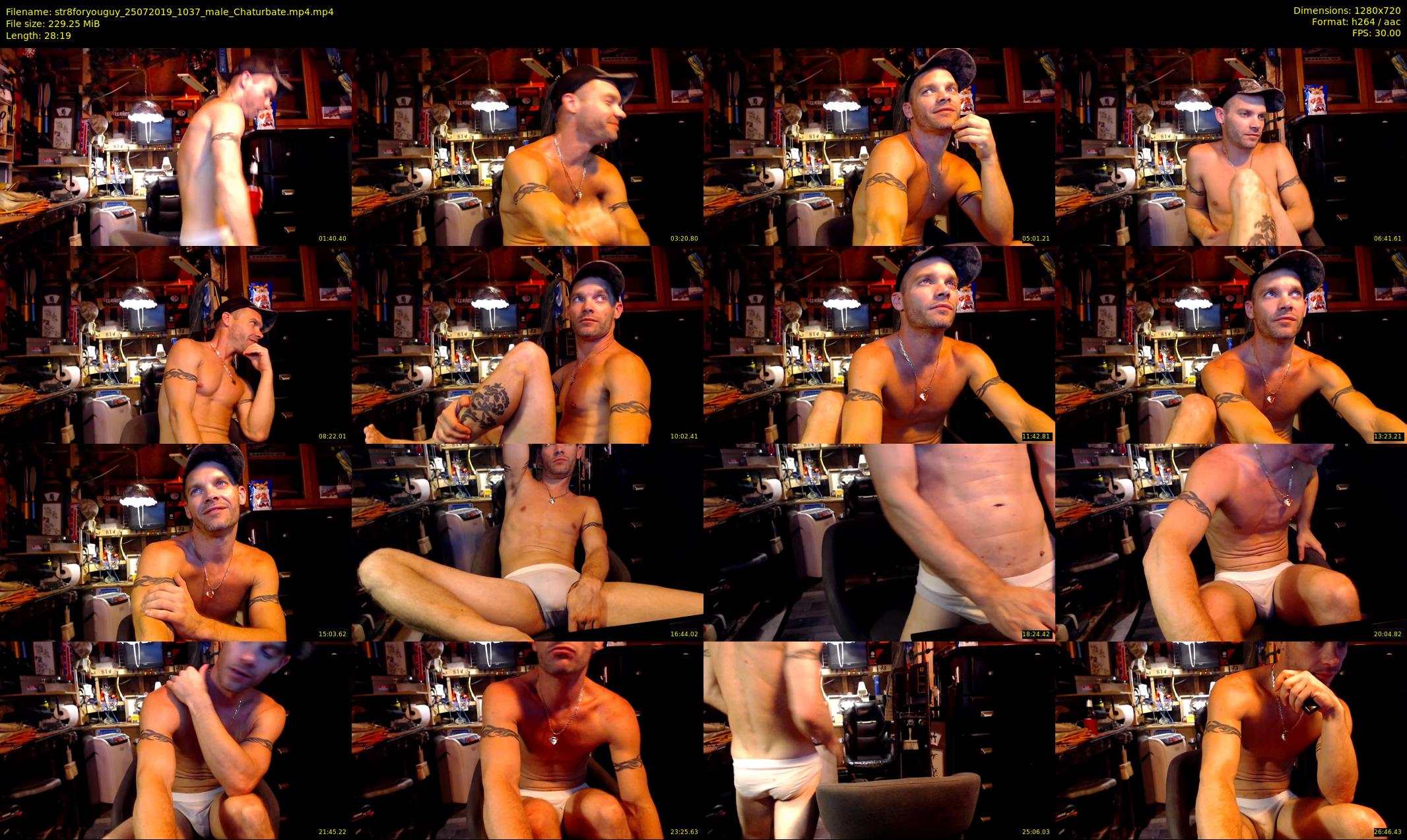 str8foryouguy — 29 minute Chaturbate male cam show recording, 720p, Jul 25, 2019