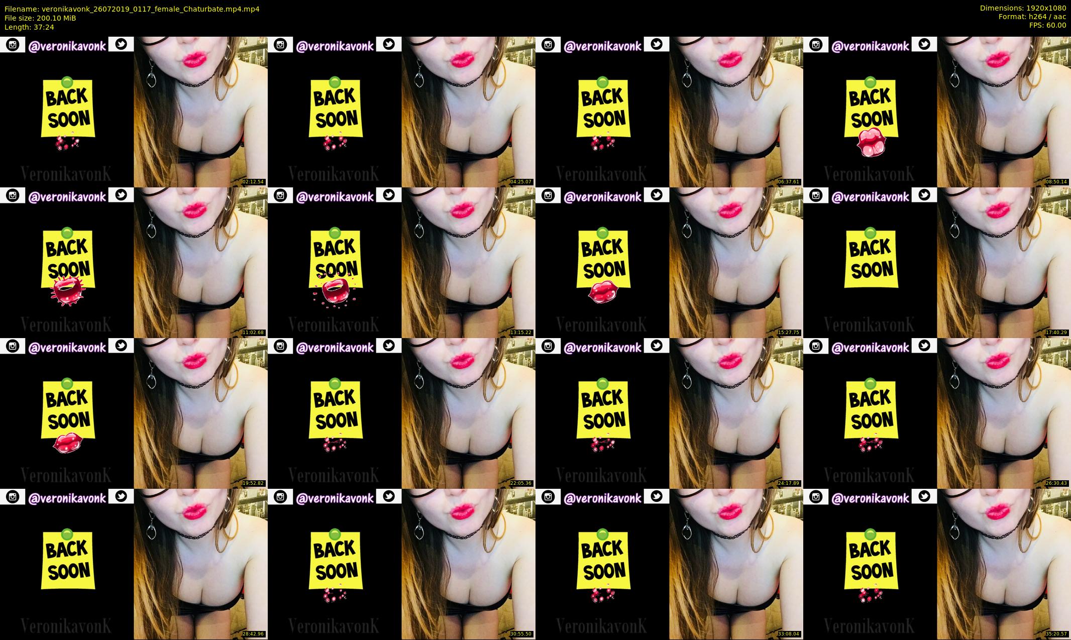 veronikavonk — 38 minute Chaturbate female cam show recording, 1080p, Jul 26, 2019