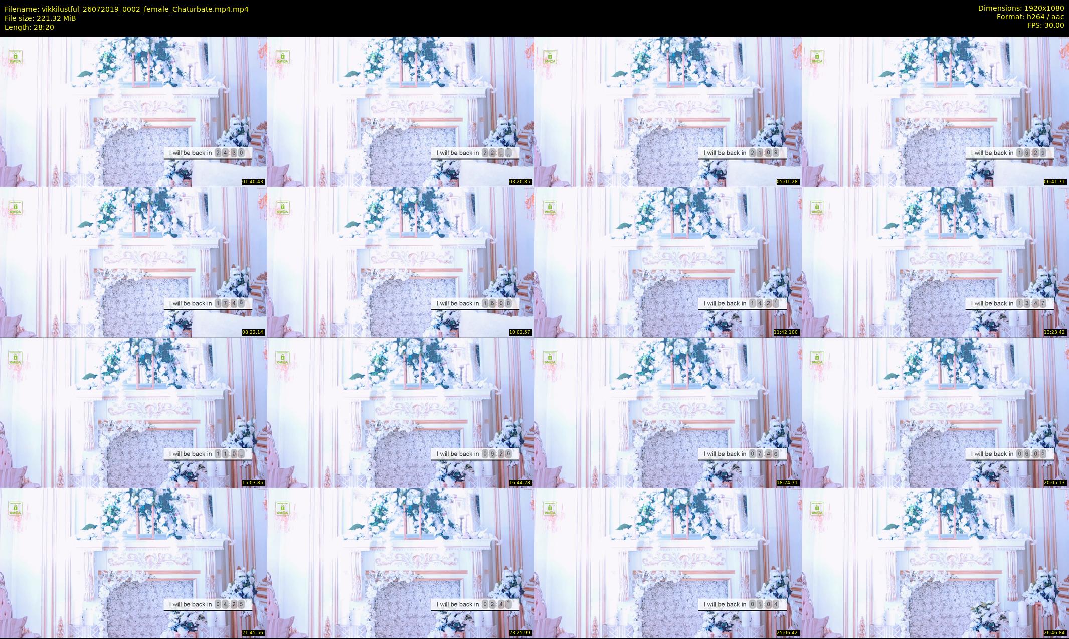 vikkilustful — 29 minute Chaturbate female cam show recording, 1080p, Jul 26, 2019