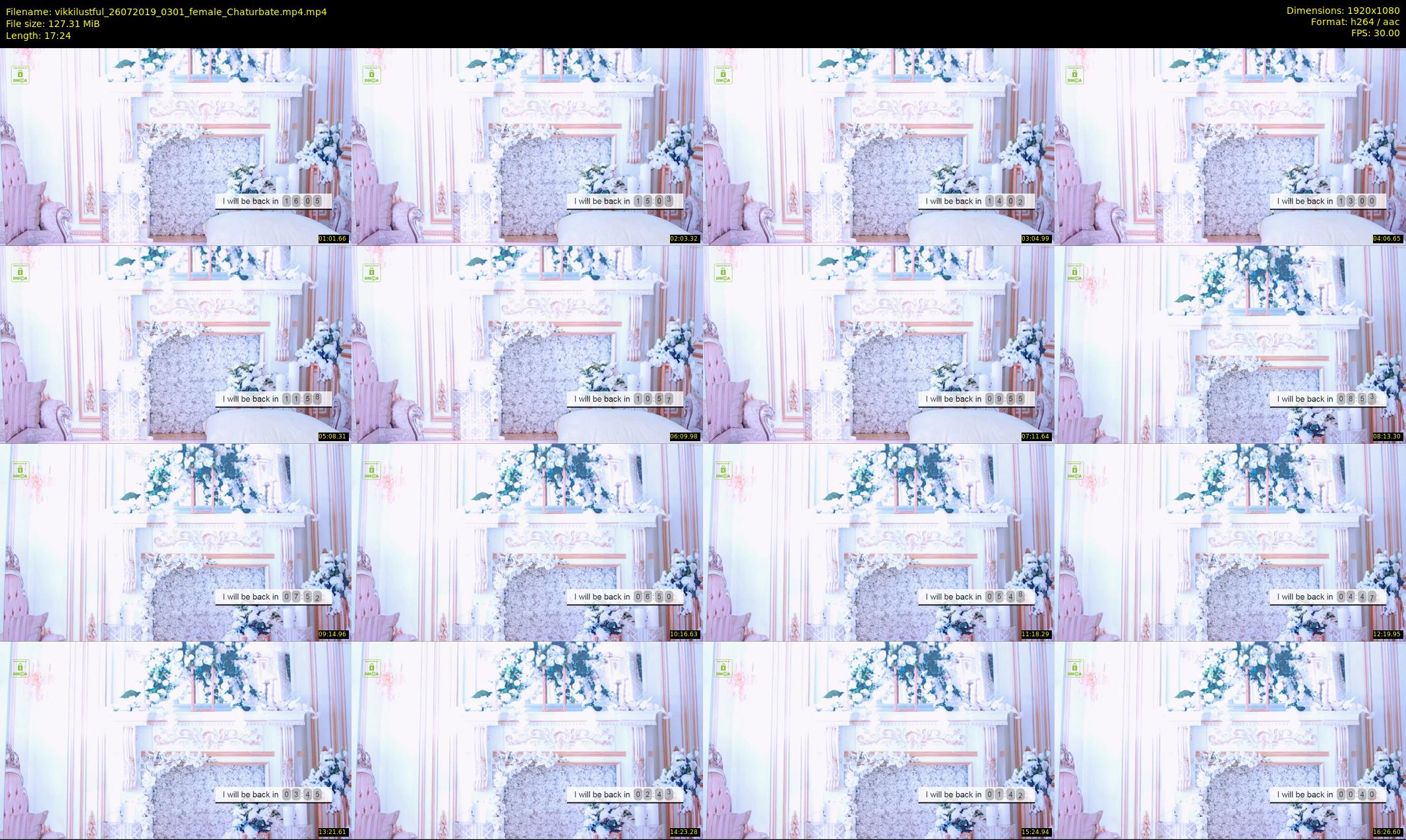 vikkilustful — 18 minute Chaturbate female cam show recording, 1080p, Jul 26, 2019