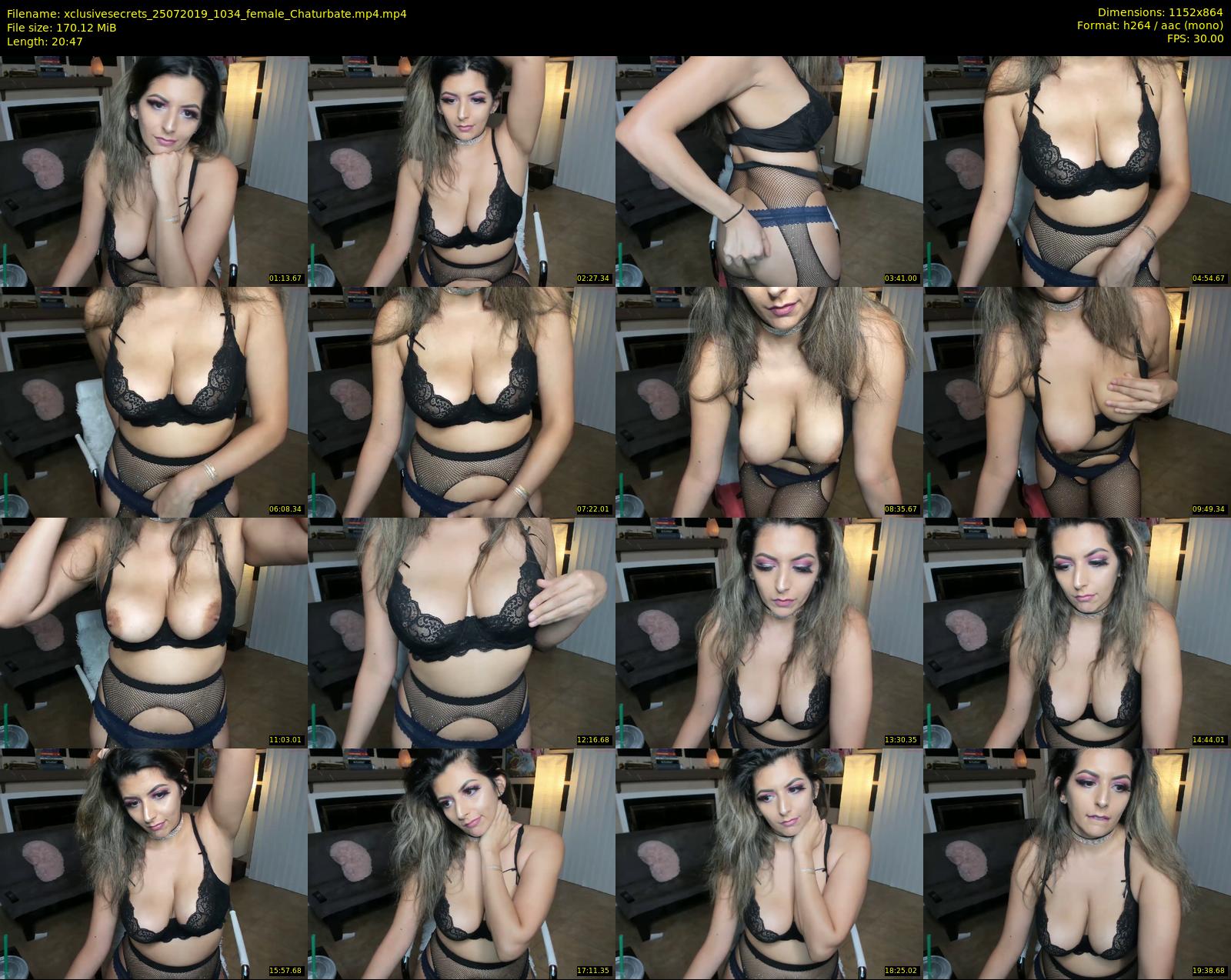 xclusivesecrets — 21 minute Chaturbate female cam show recording, 720p, Jul 25, 2019