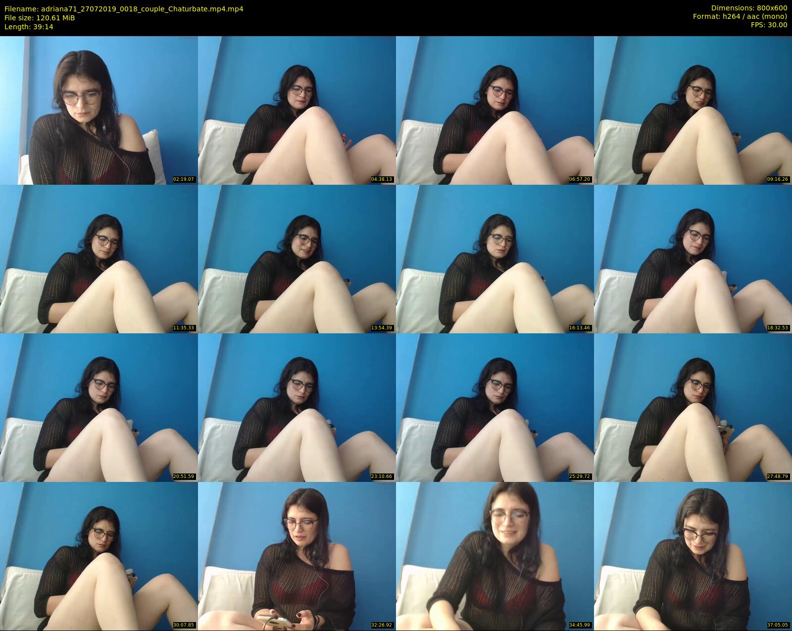 adriana71 — 40 minute Chaturbate couple cam show recording, 480p, Jul 27, 2019