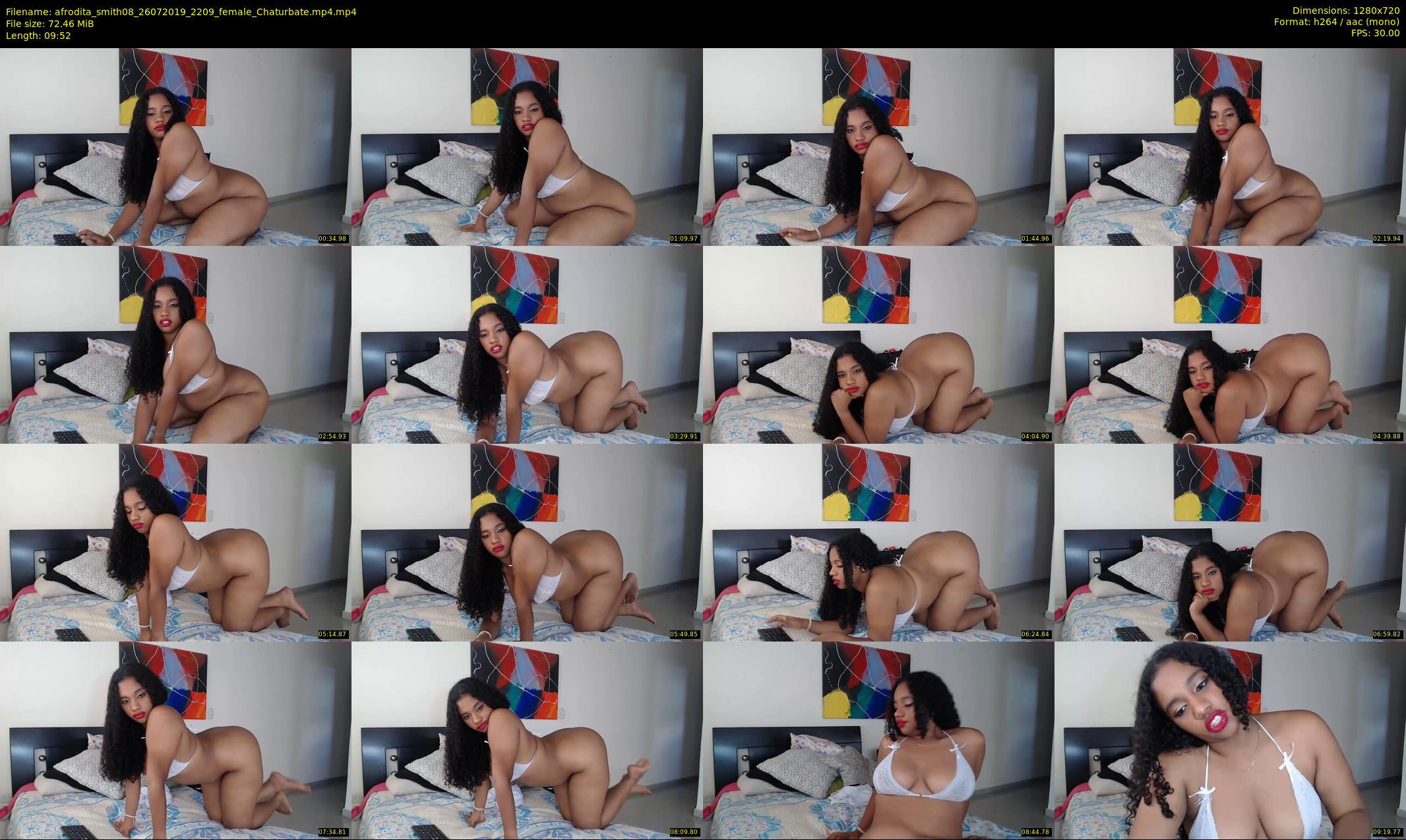 afrodita_smith08 — 10 minute Chaturbate female cam show recording, 720p, Jul 26, 2019