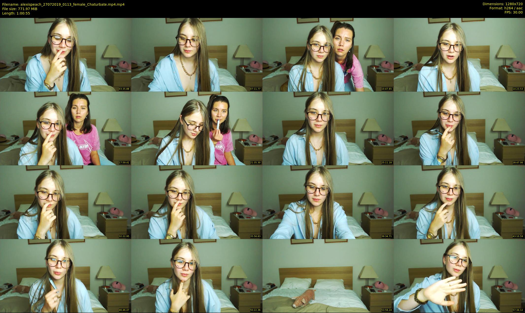 alexispeach — 61 minute Chaturbate female cam show recording, 720p, Jul 27, 2019