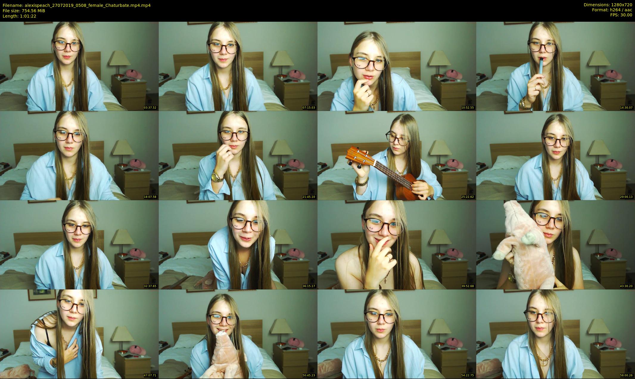 alexispeach — 62 minute Chaturbate female cam show recording, 720p, Jul 27, 2019