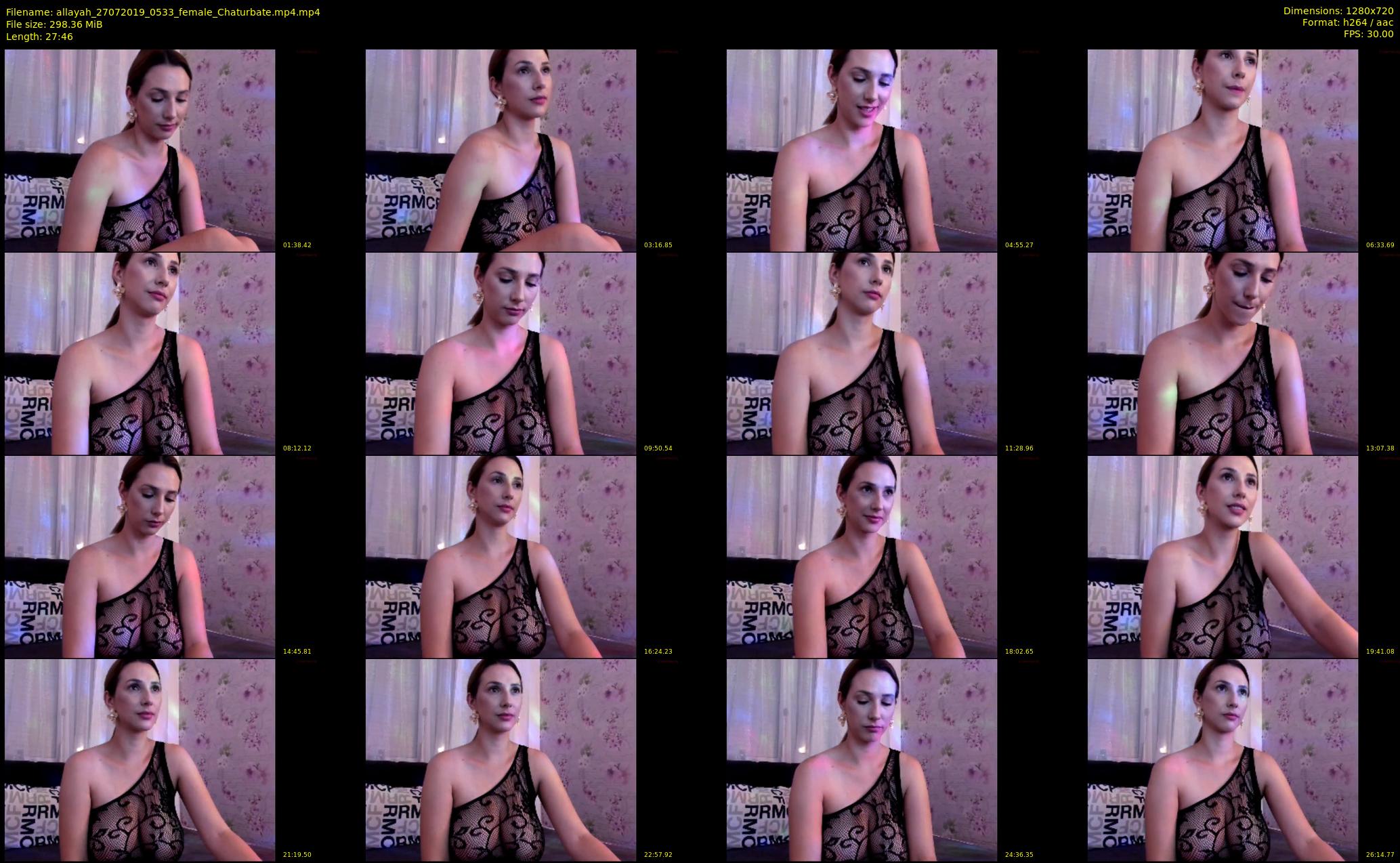allayah — 28 minute Chaturbate female cam show recording, 720p, Jul 27, 2019