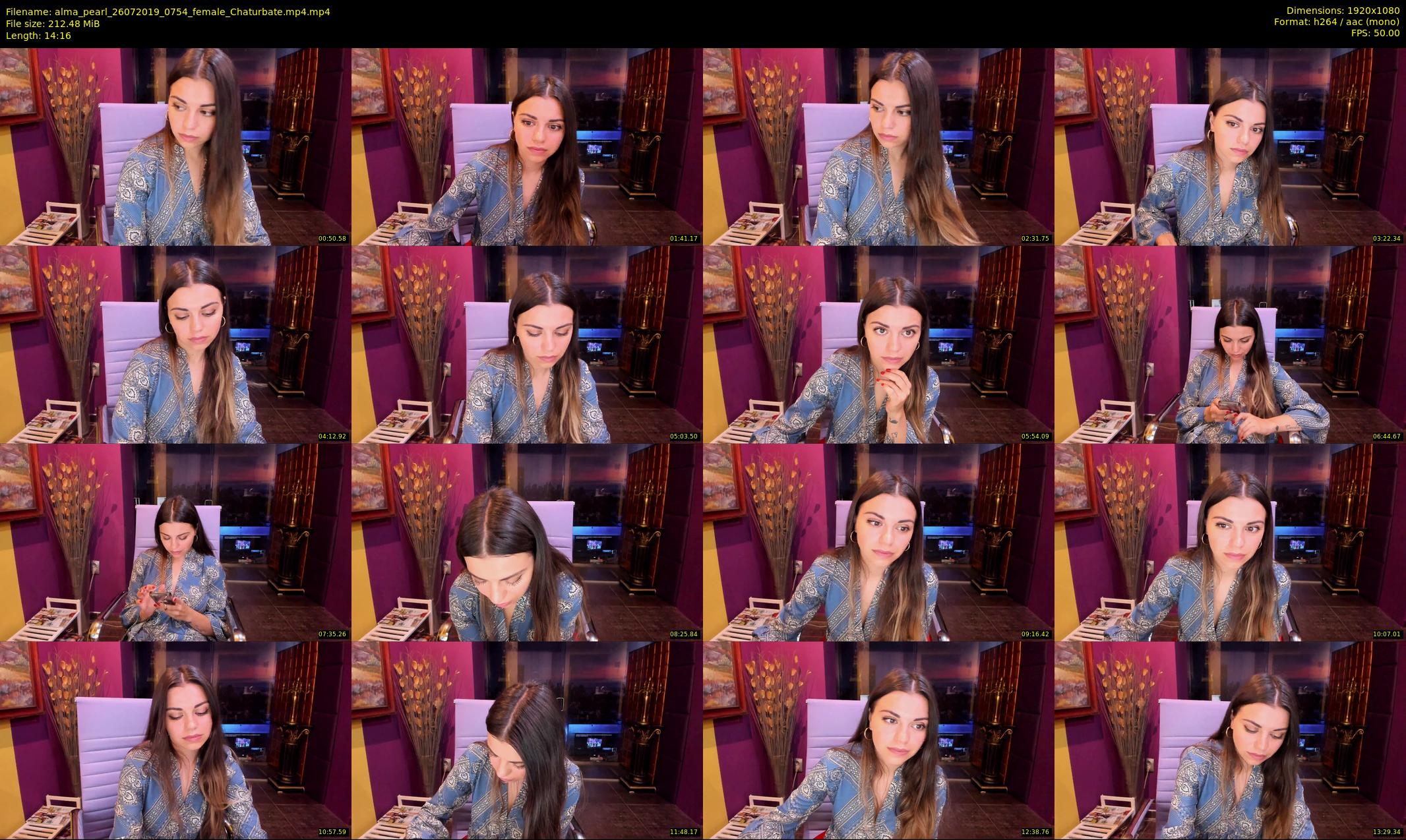 alma_pearl — 15 minute Chaturbate female cam show recording, 1080p, Jul 26, 2019