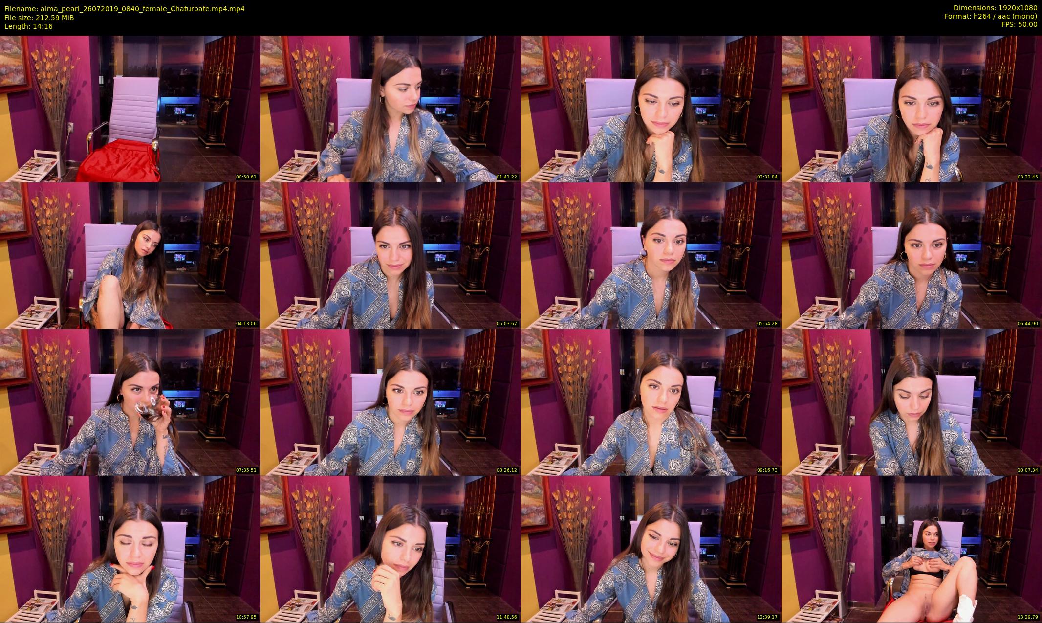 alma_pearl — 15 minute Chaturbate female cam show recording, 1080p, Jul 26, 2019