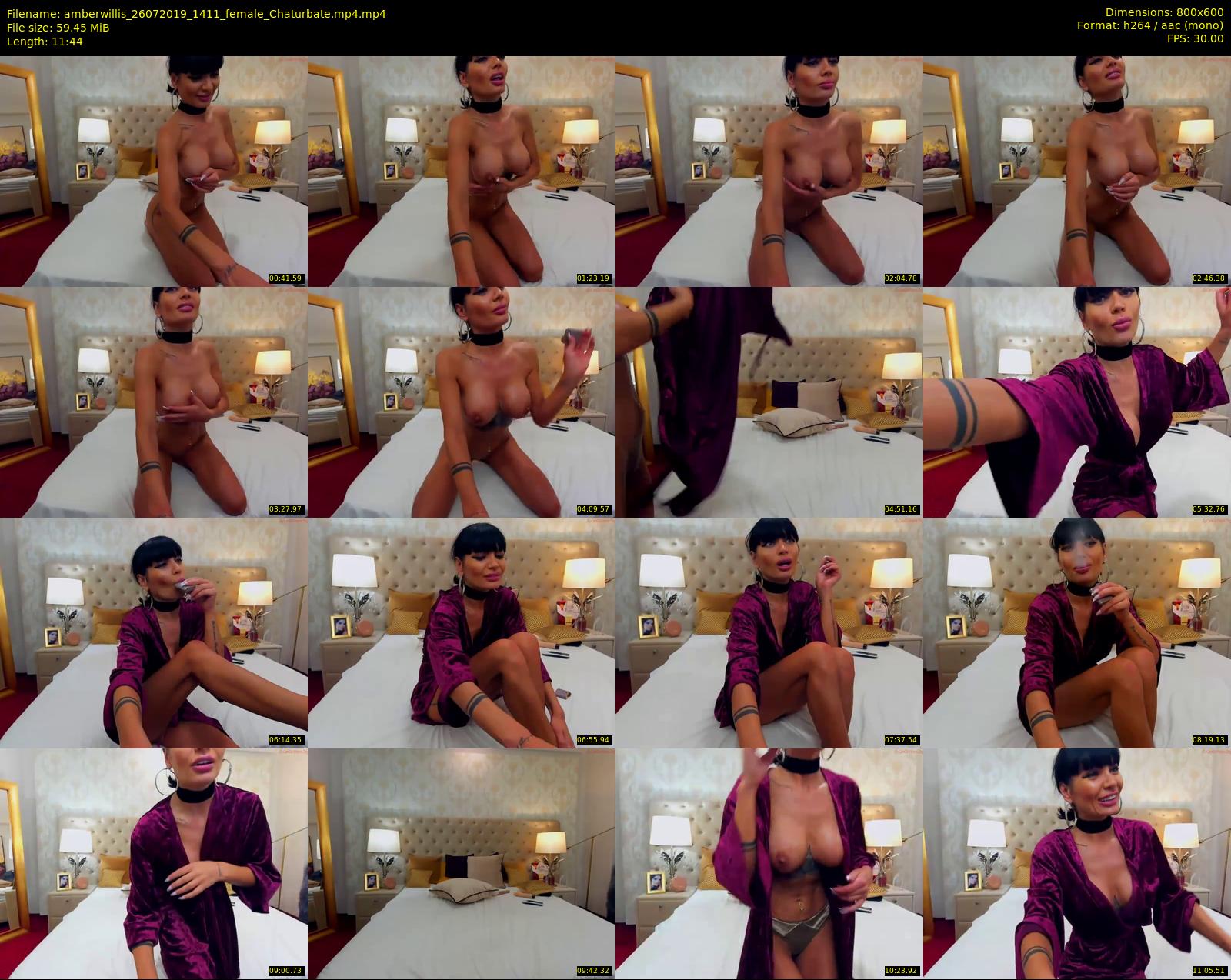 amberwillis — 12 minute Chaturbate female cam show recording, 480p, Jul 26, 2019