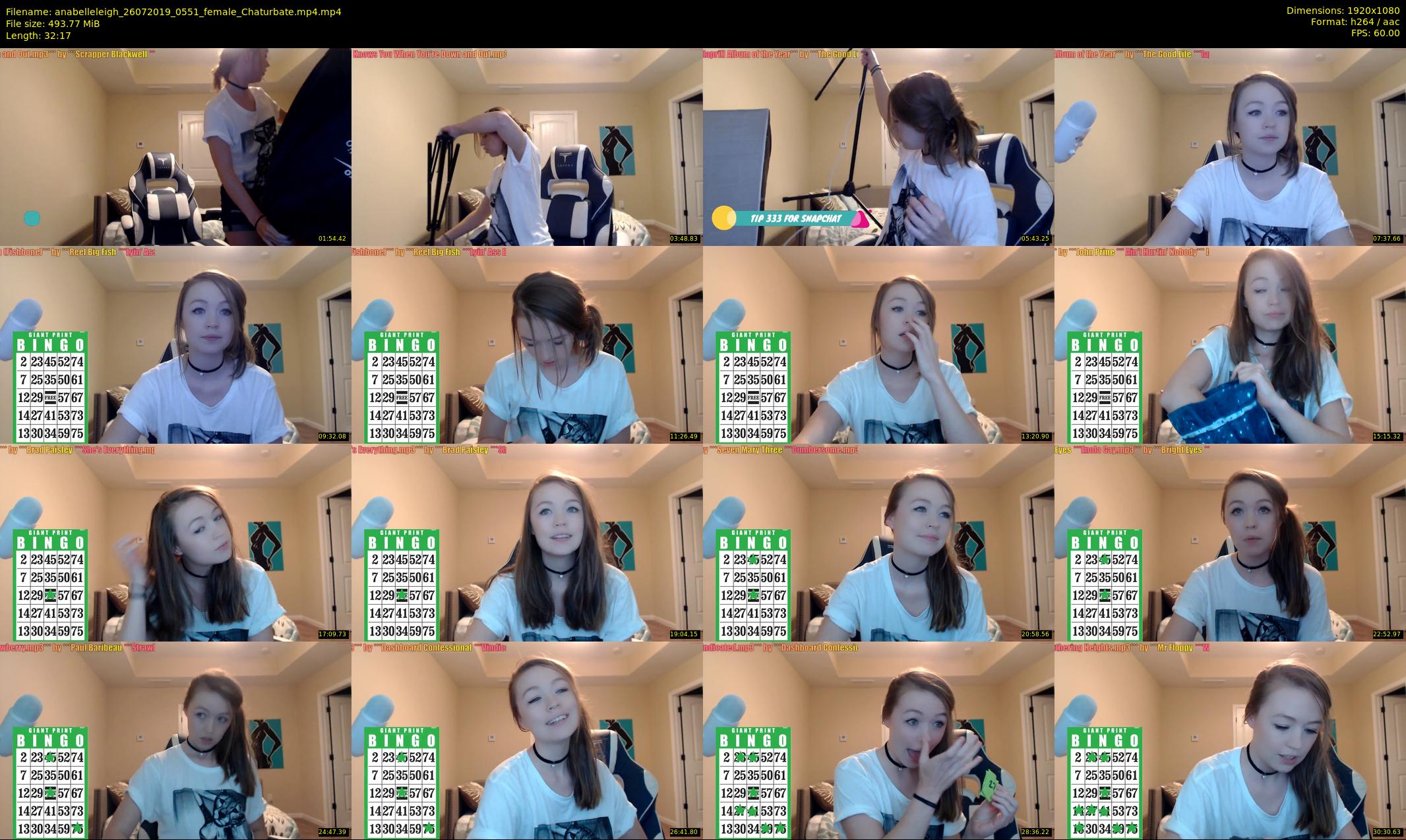 anabelleleigh — 33 minute Chaturbate female cam show recording, 1080p, Jul 26, 2019