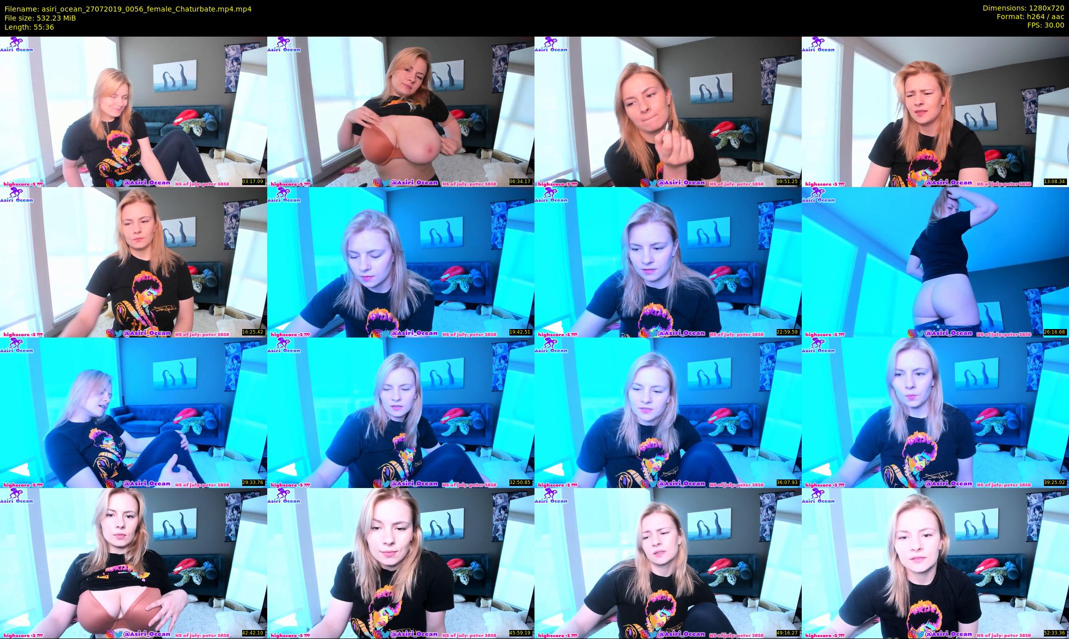 asiri_ocean — 56 minute Chaturbate female cam show recording, 720p, Jul 27, 2019